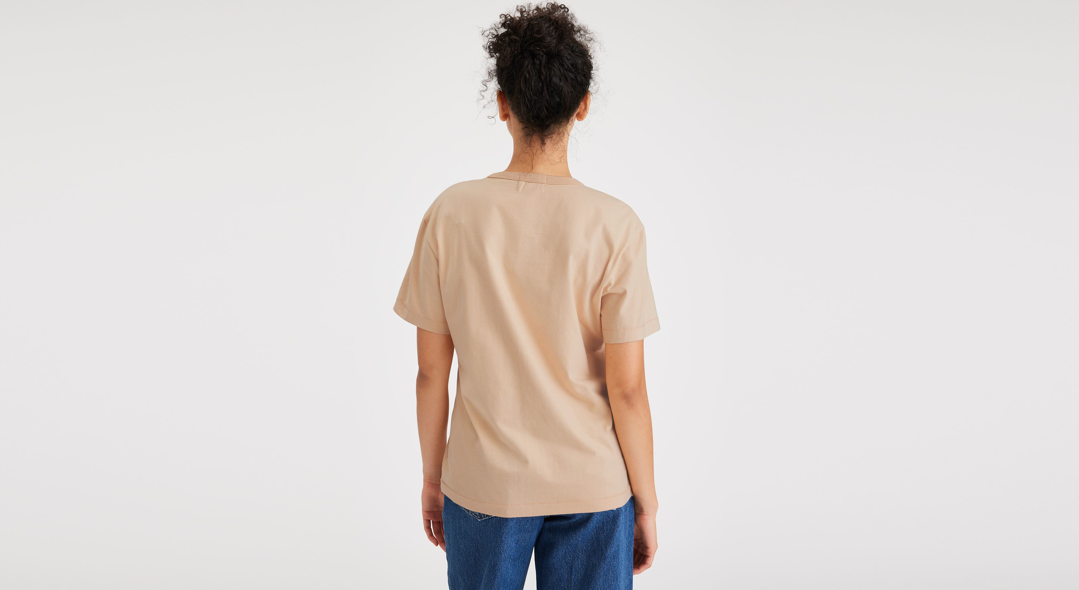 T-shirt ras du cou coupe classique pour femme