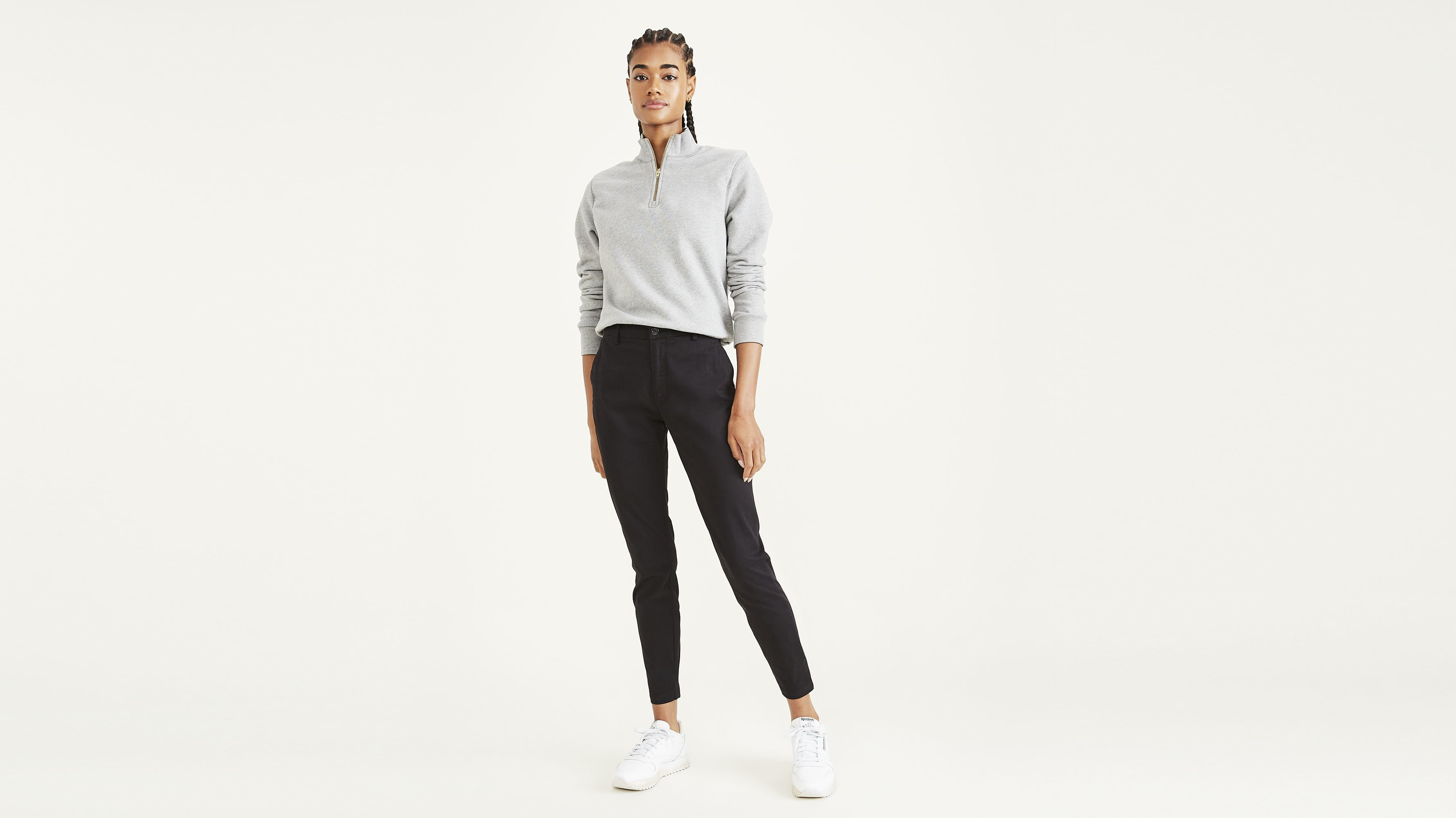 Pantalon chino skinny pour femme