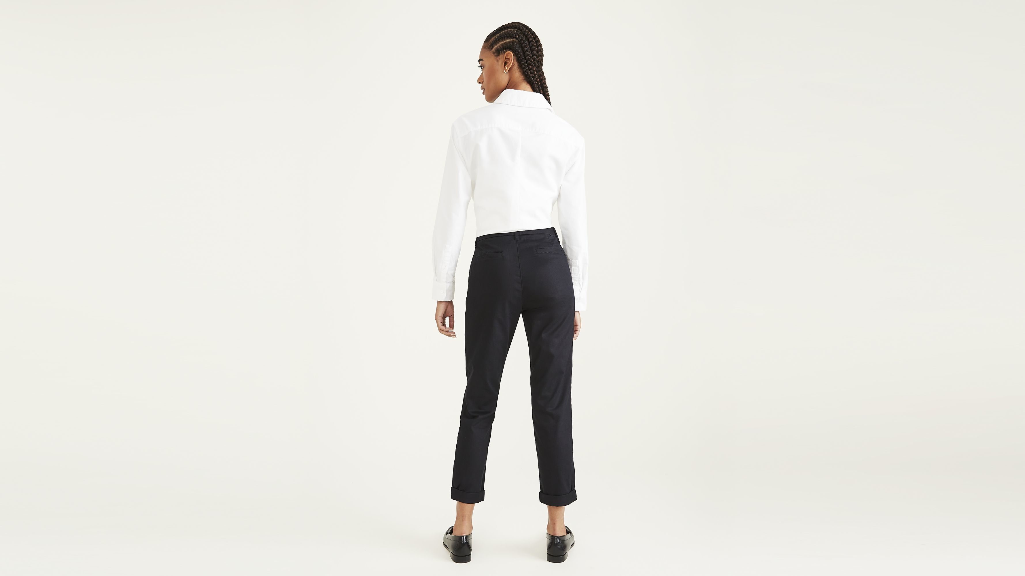 Pantalon chino slim pour femme