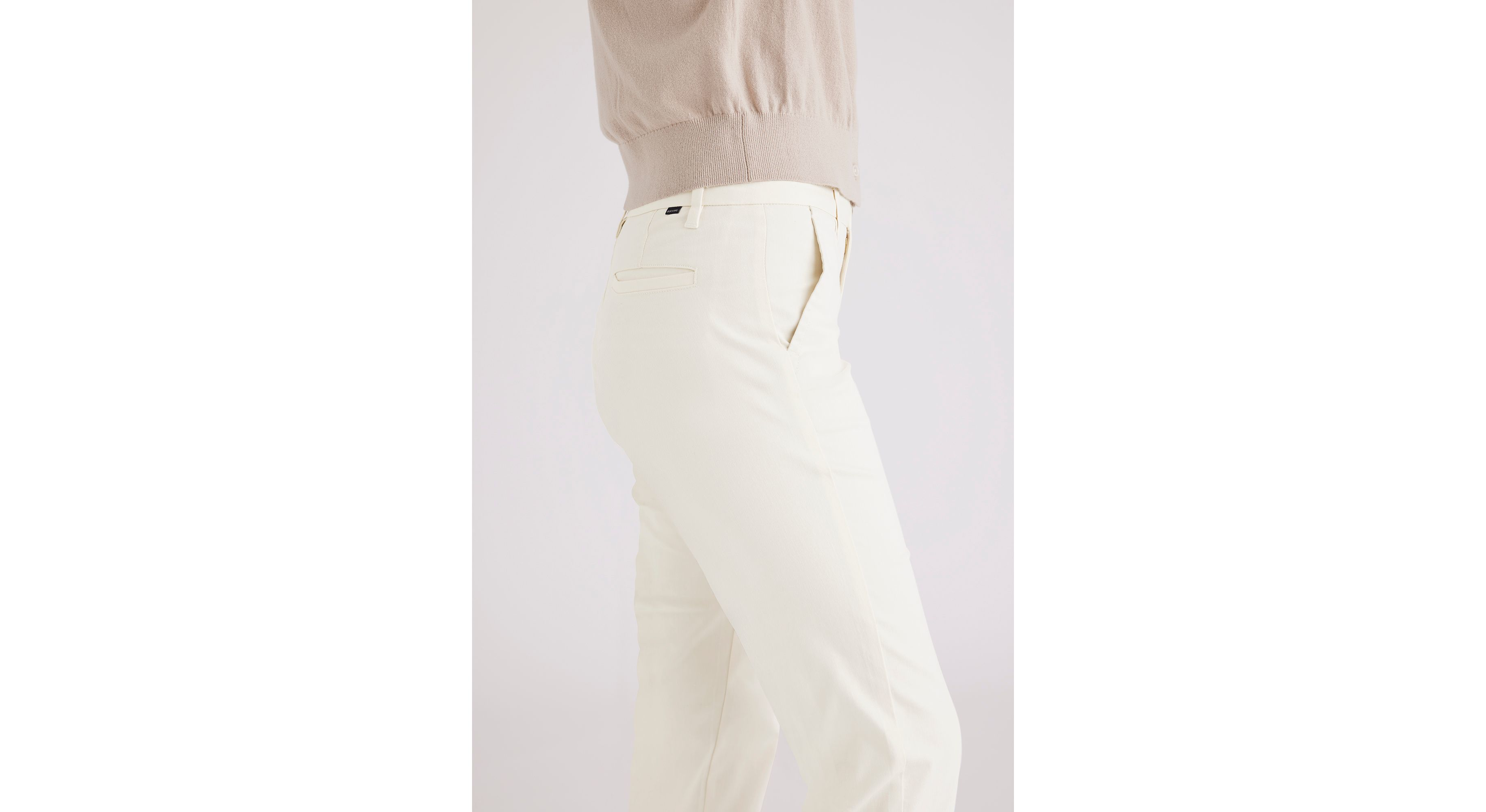 Pantalon chino slim pour femme