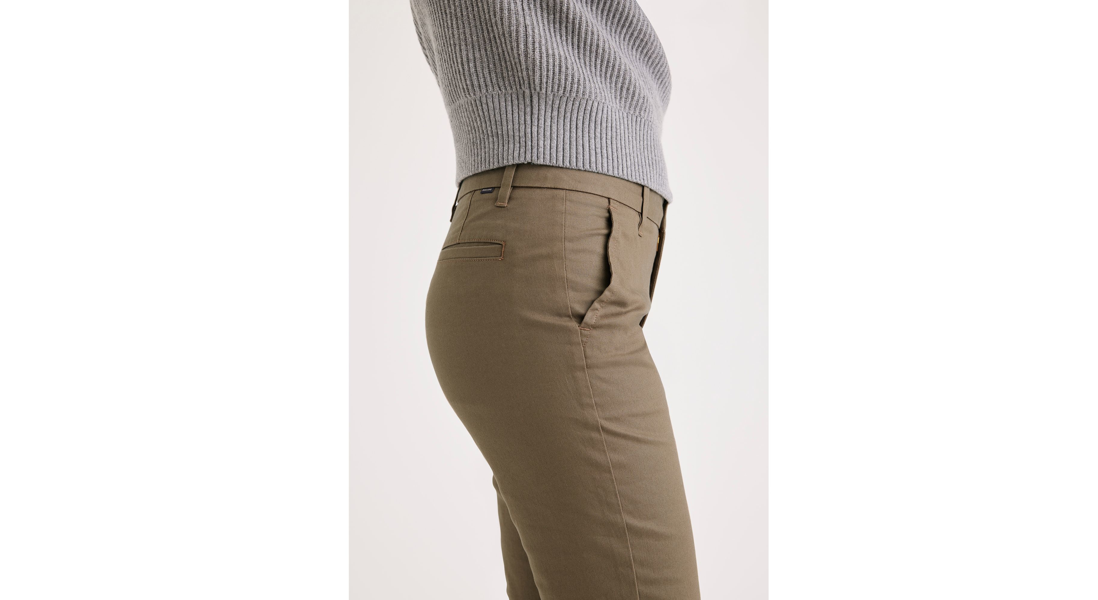 Pantalon chino slim pour femme