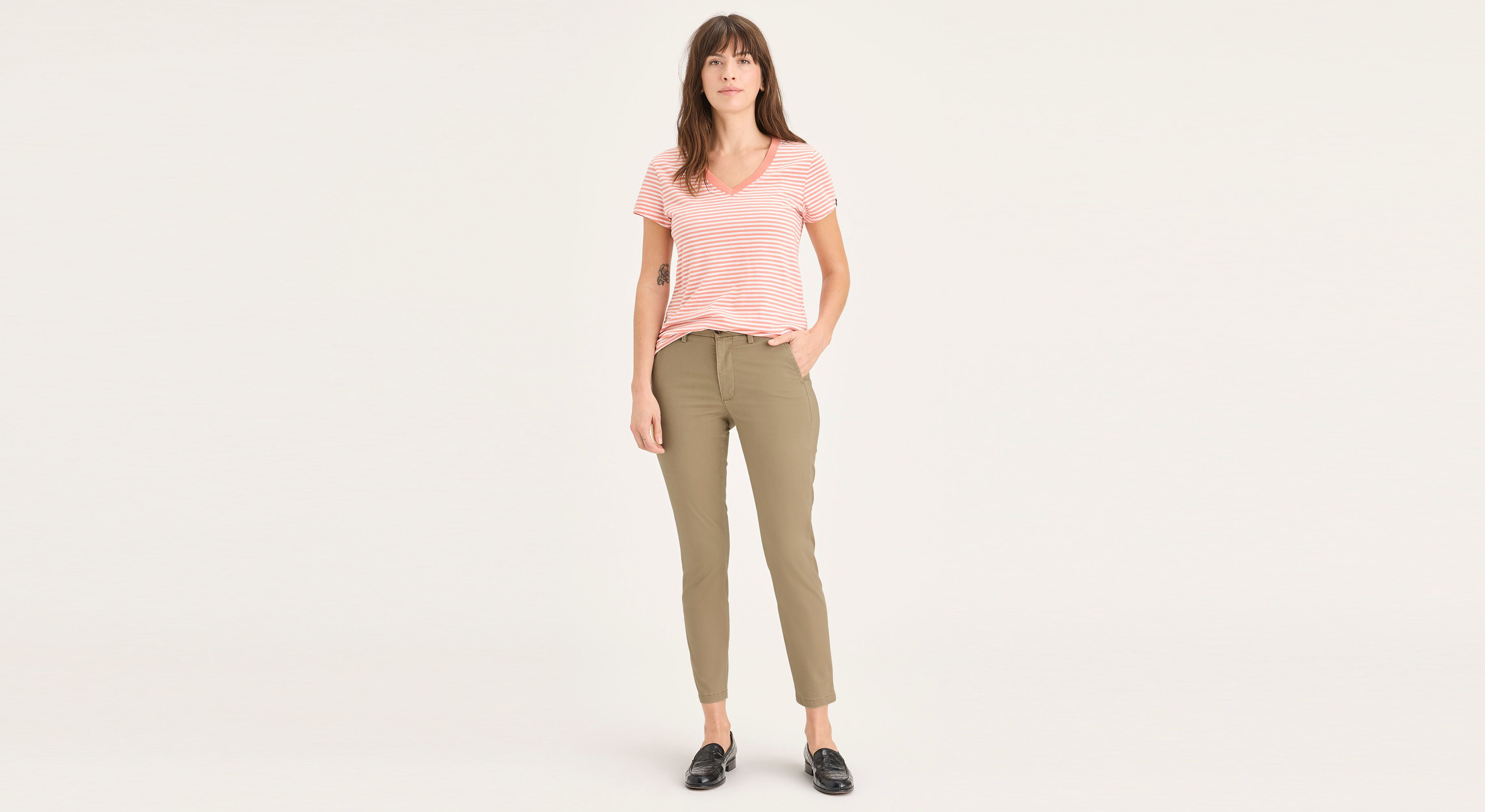 Pantalon chino de week-end, coupe skinny