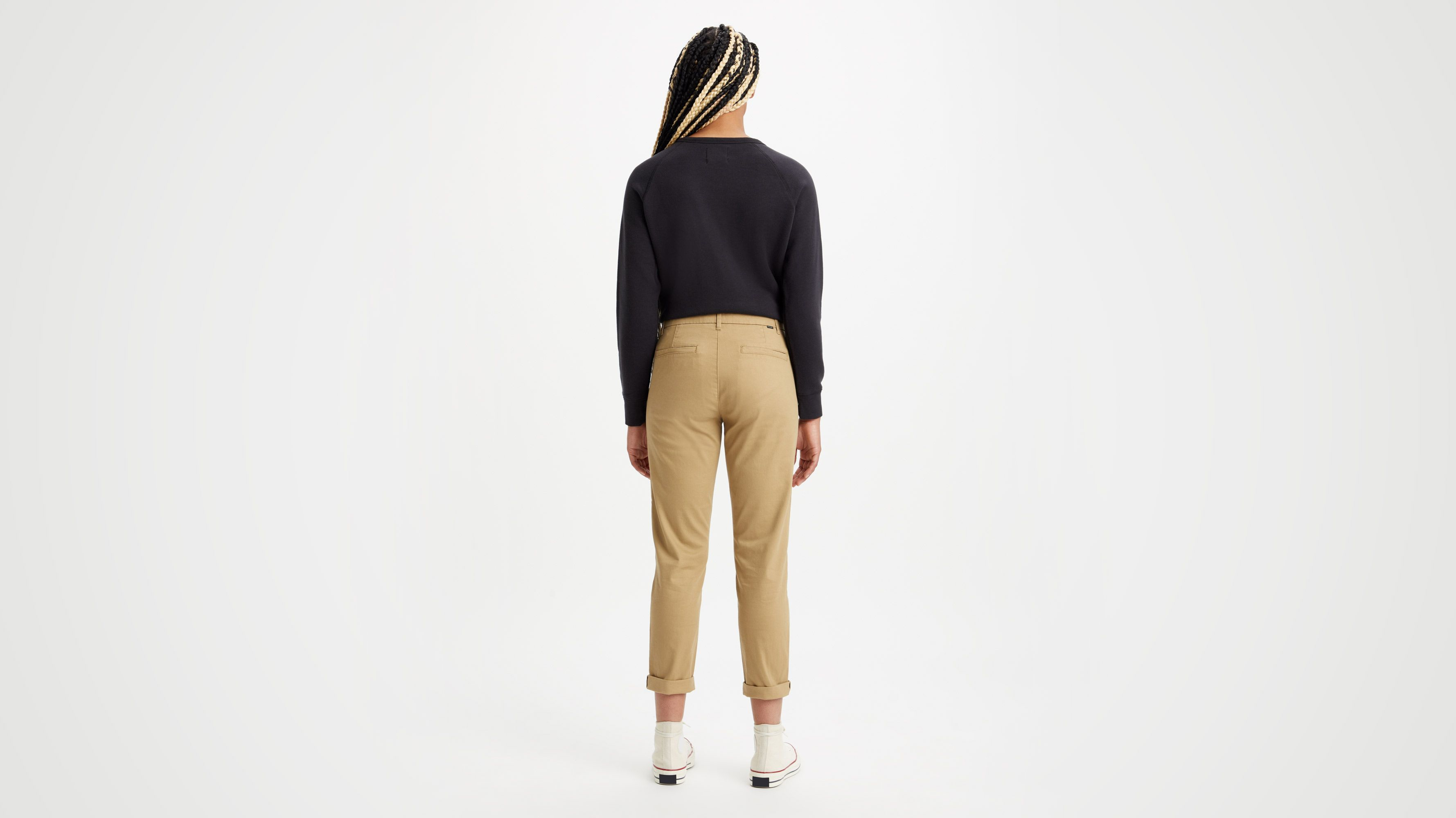 Pantalon chino slim pour femme