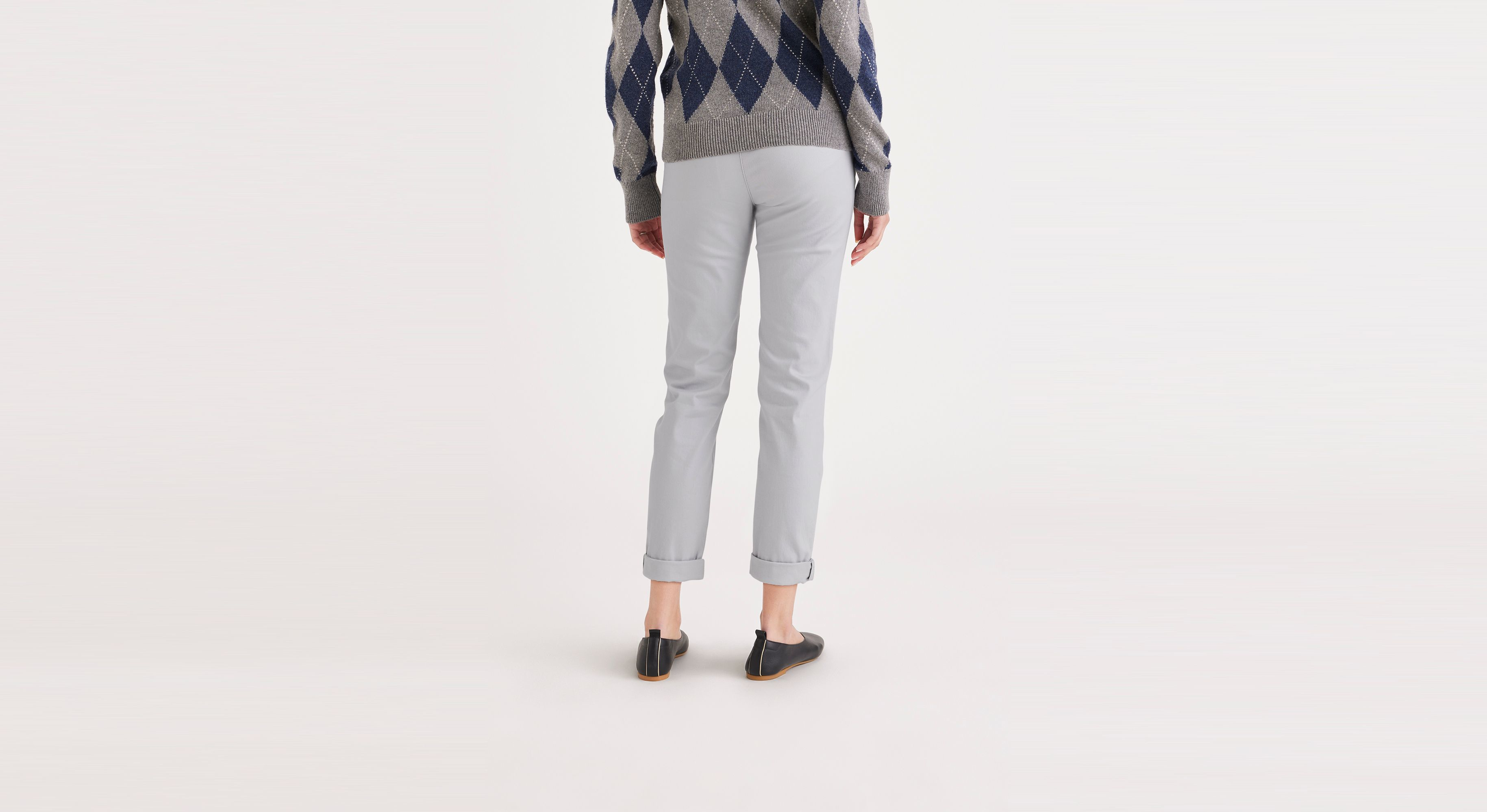 Pantalon chino slim pour femme