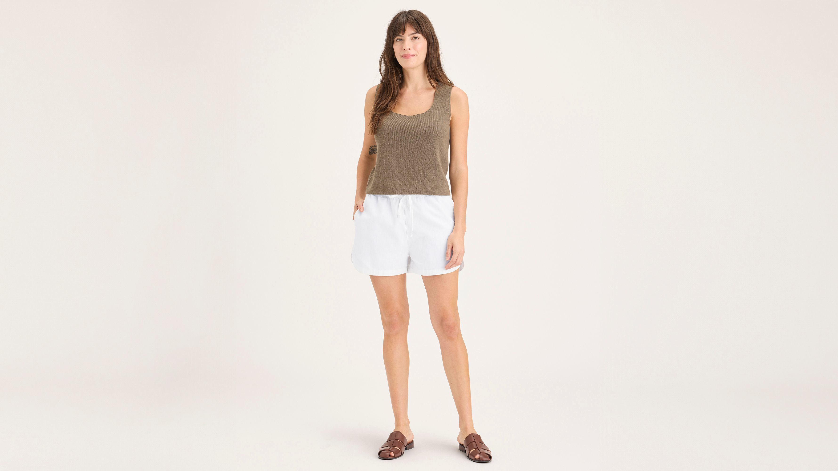 Short à cordon pour femme