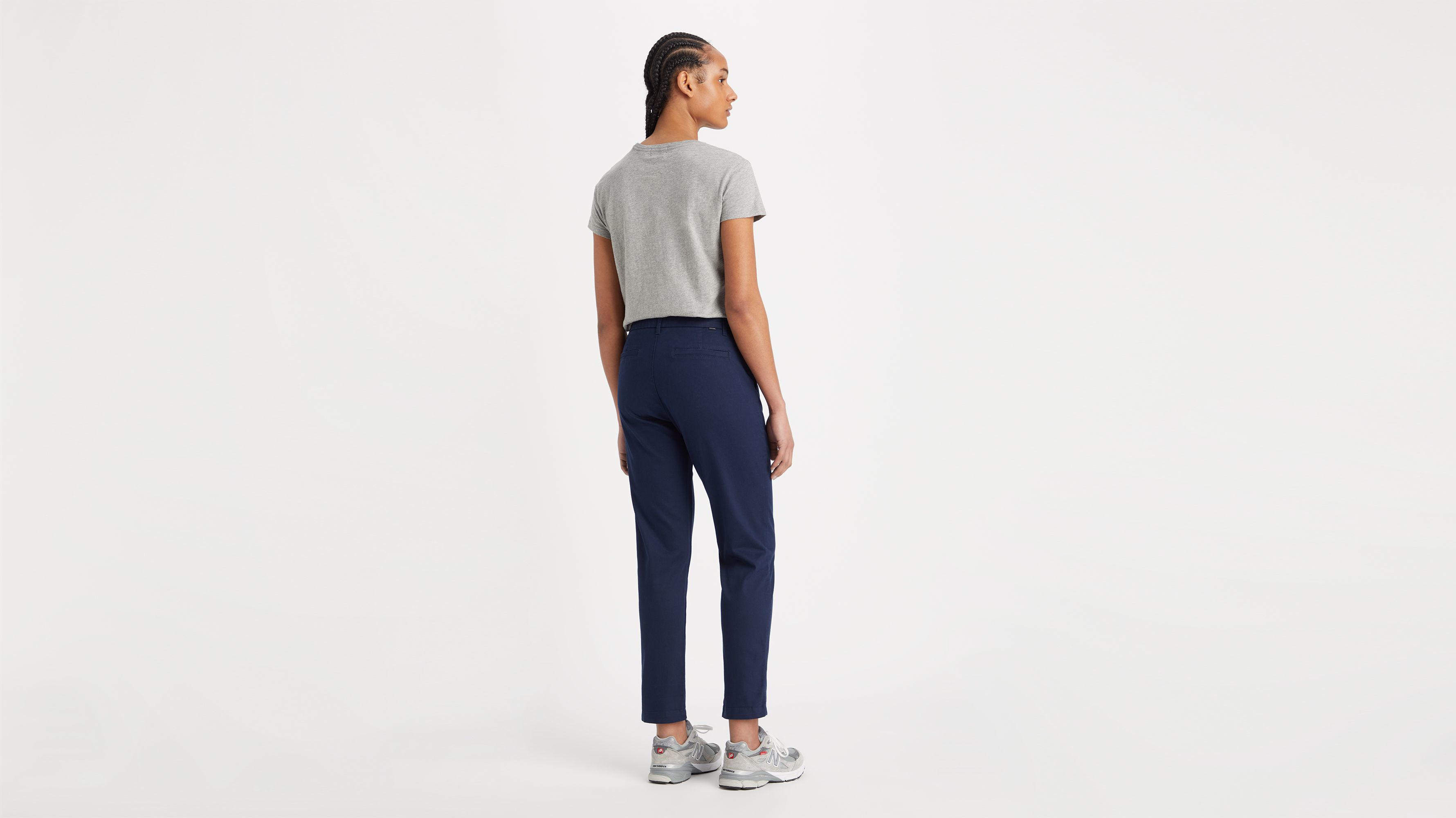 Pantalon chino slim pour femme