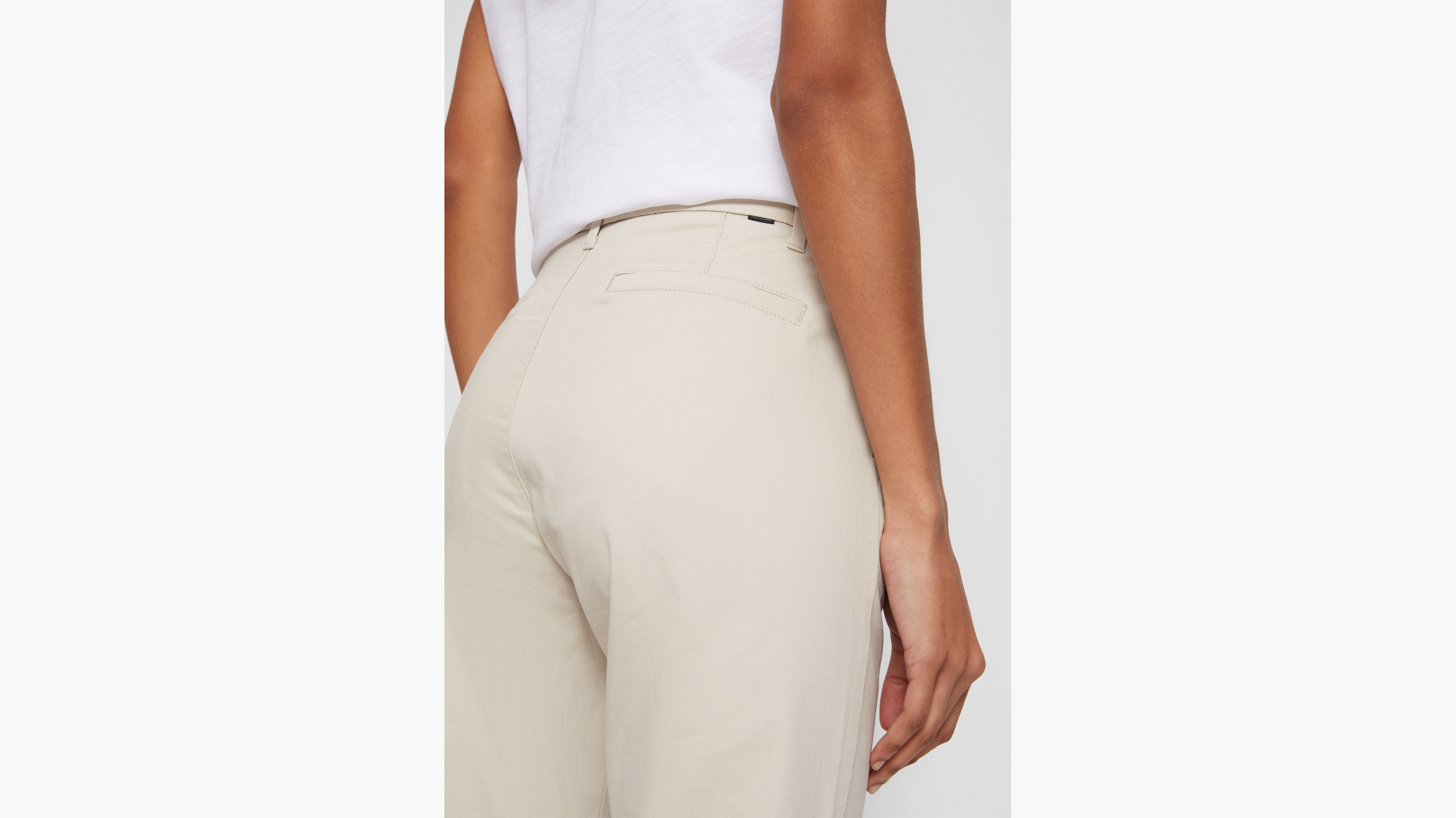 Pantalon chino slim pour femme
