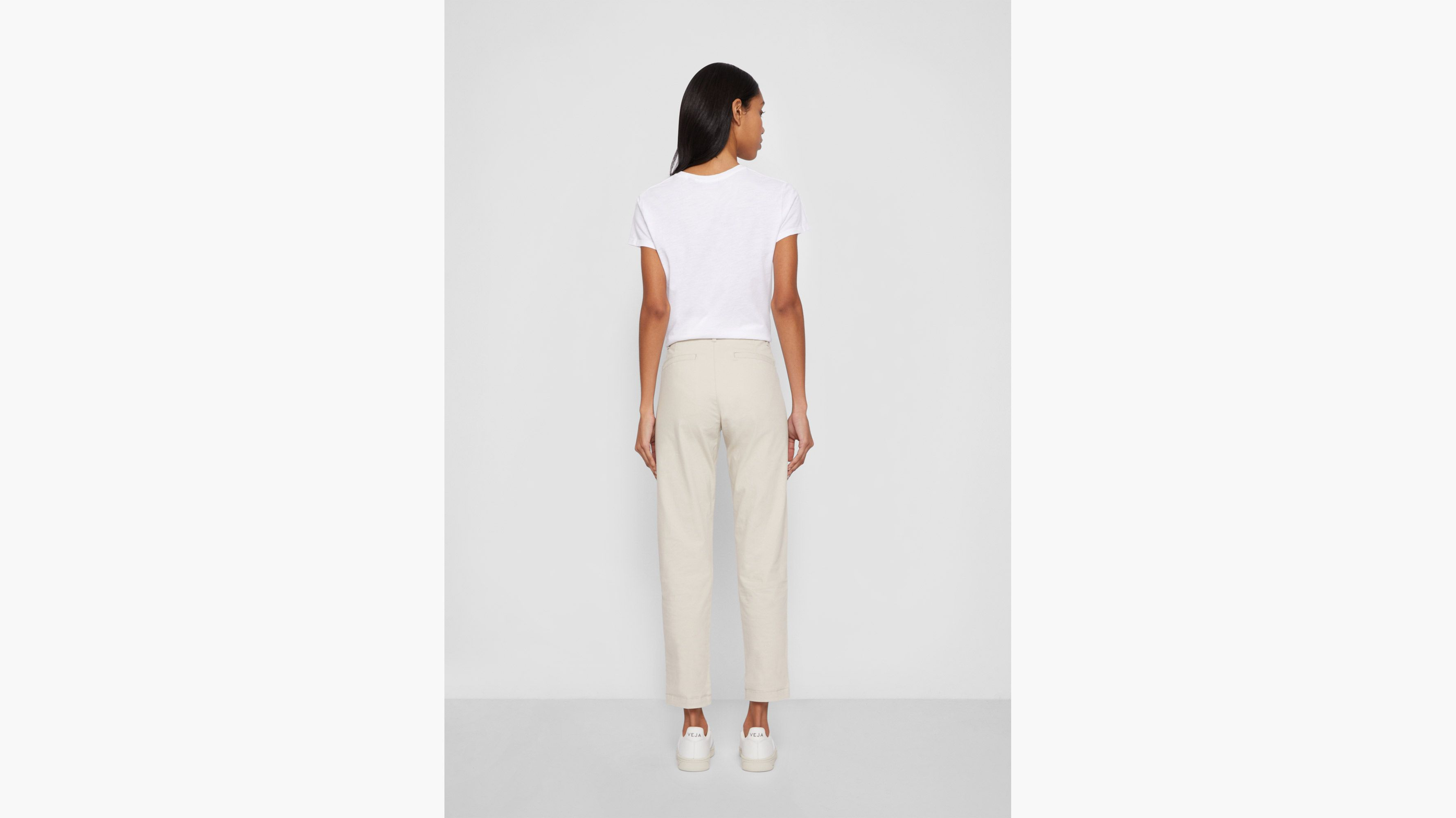 Pantalon chino slim pour femme