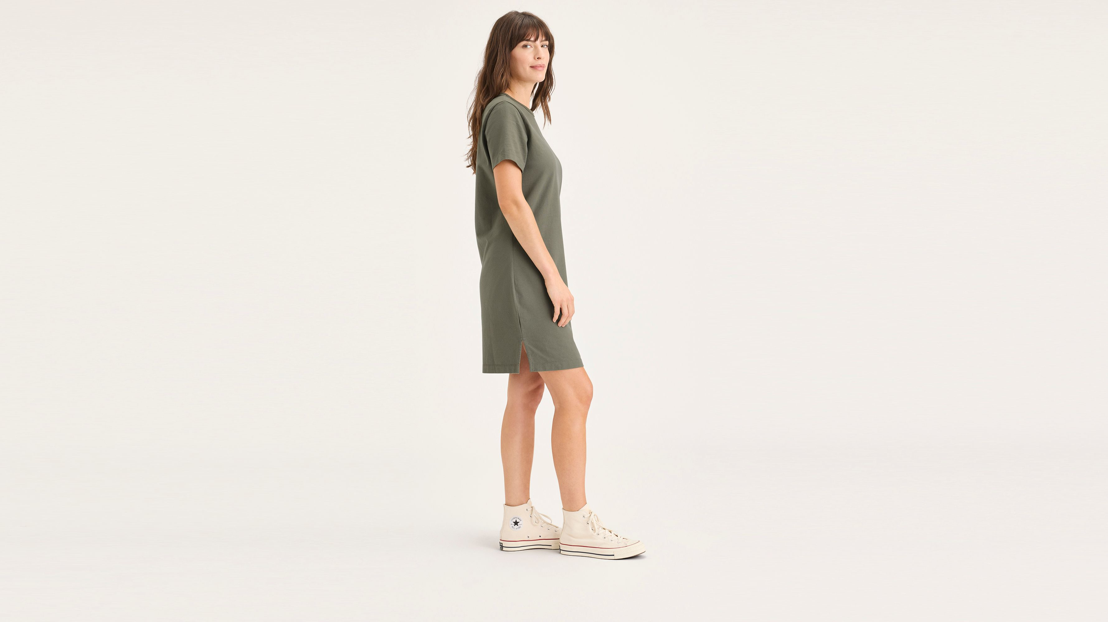 Robe t-shirt coupe classique pour femme