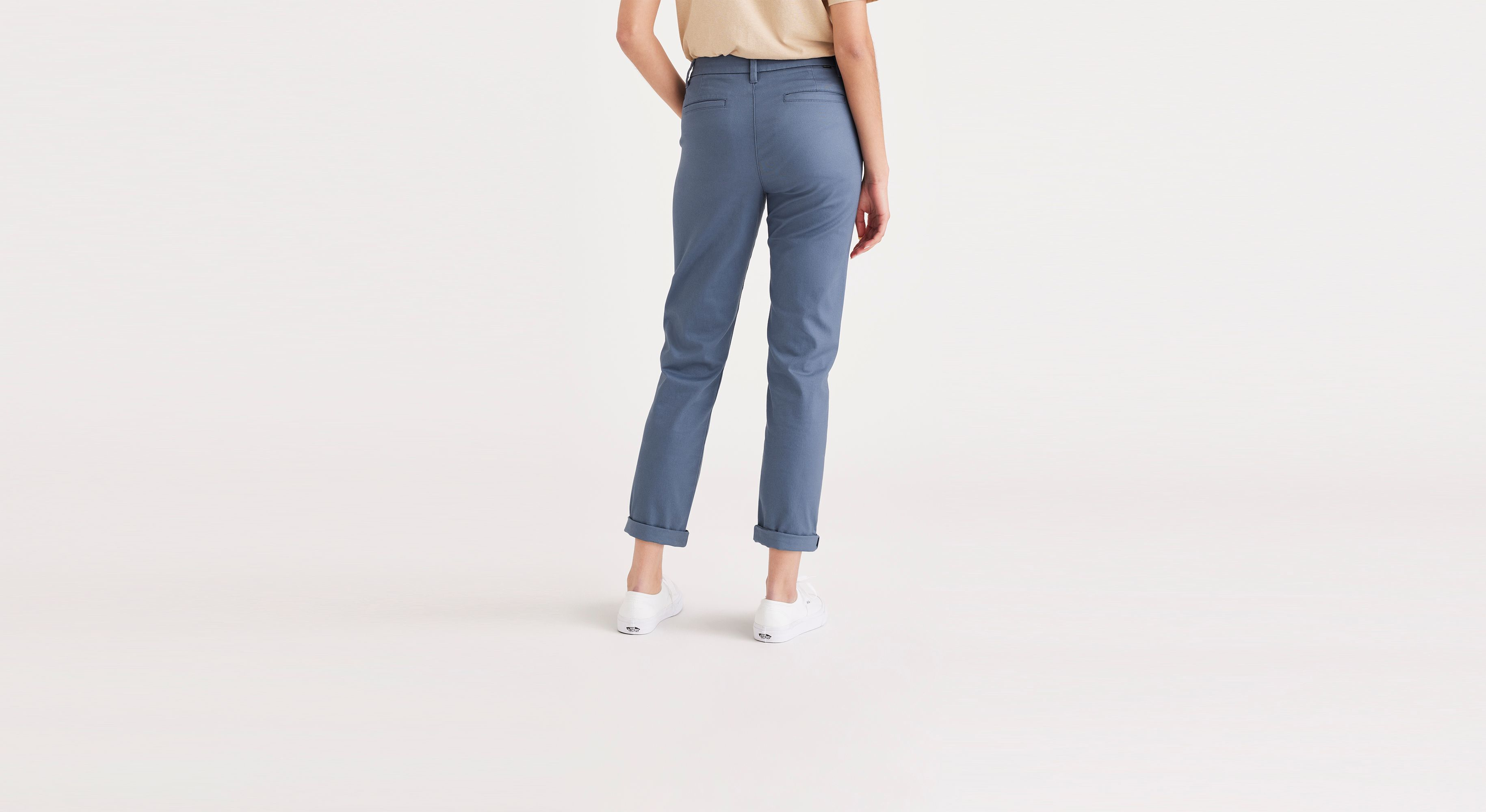 Pantalon chino slim pour femme
