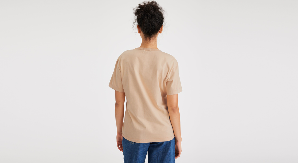 T-shirt ras du cou coupe classique pour femme