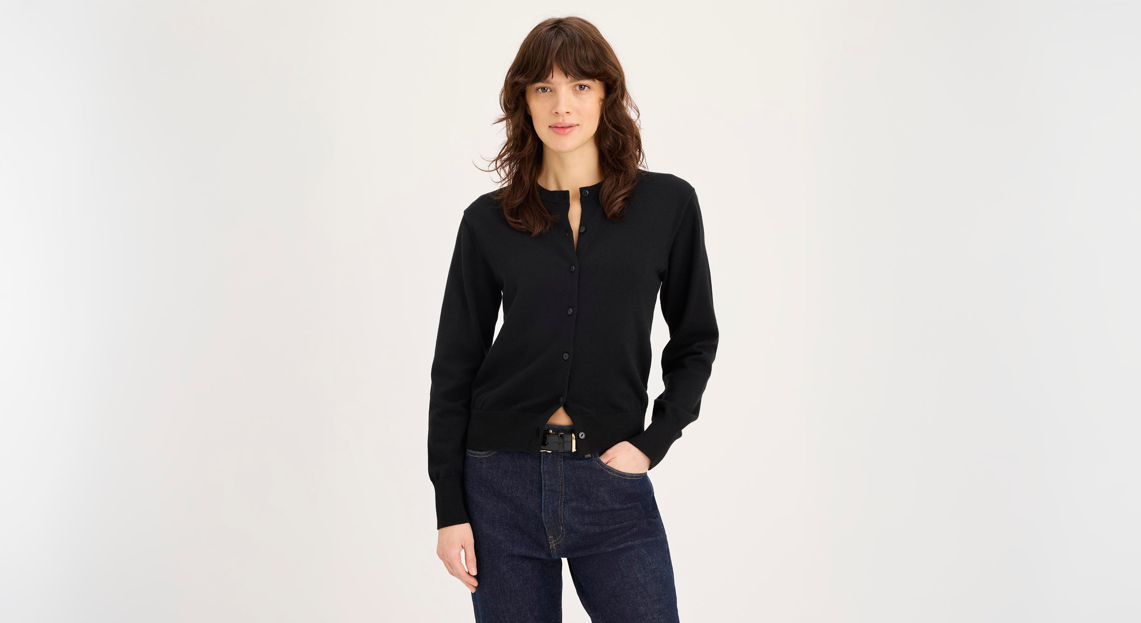 Cardigan, coupe régulière