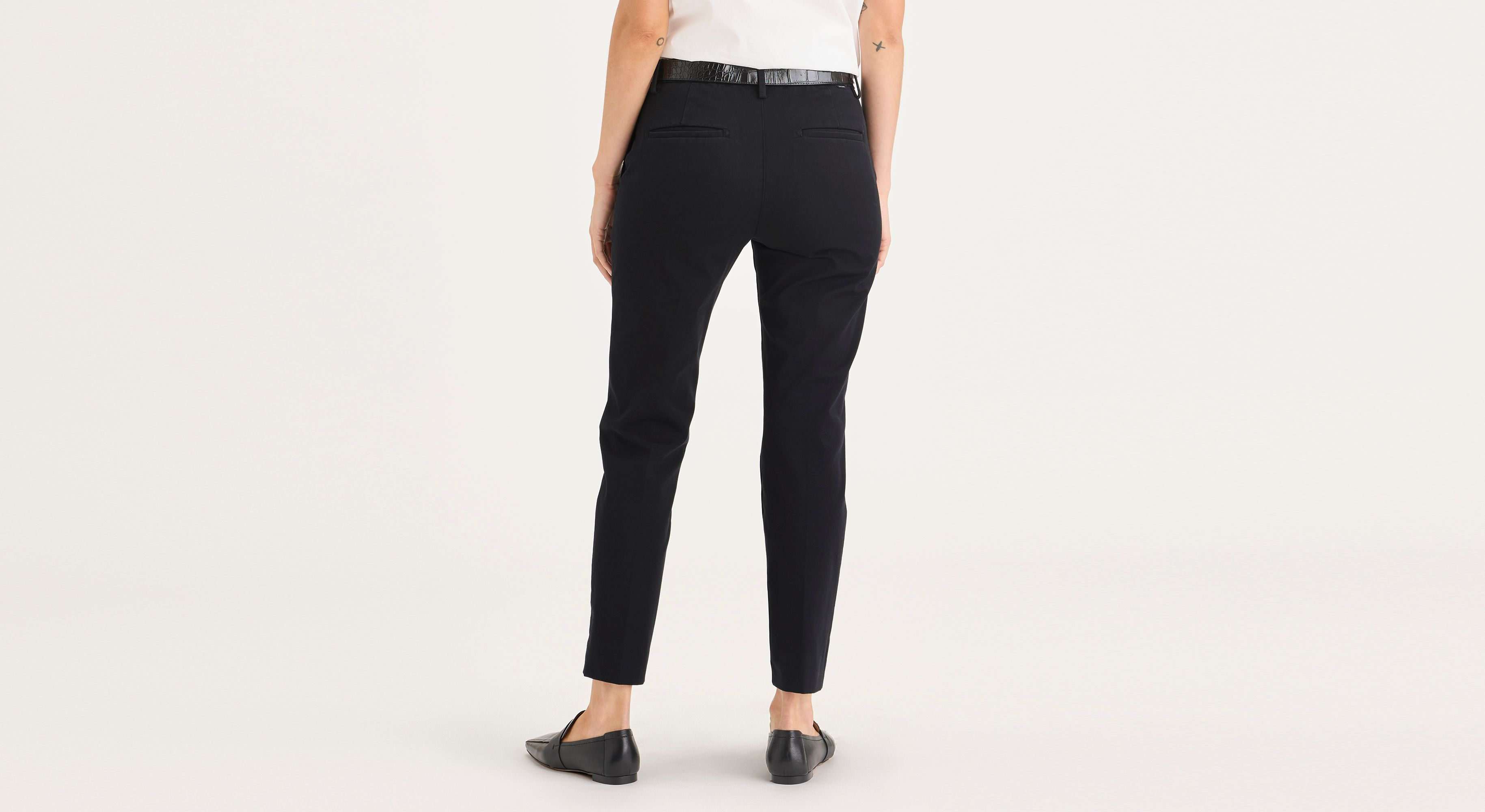 Pantalon Collins taille mi-haute avec coupe ajustée