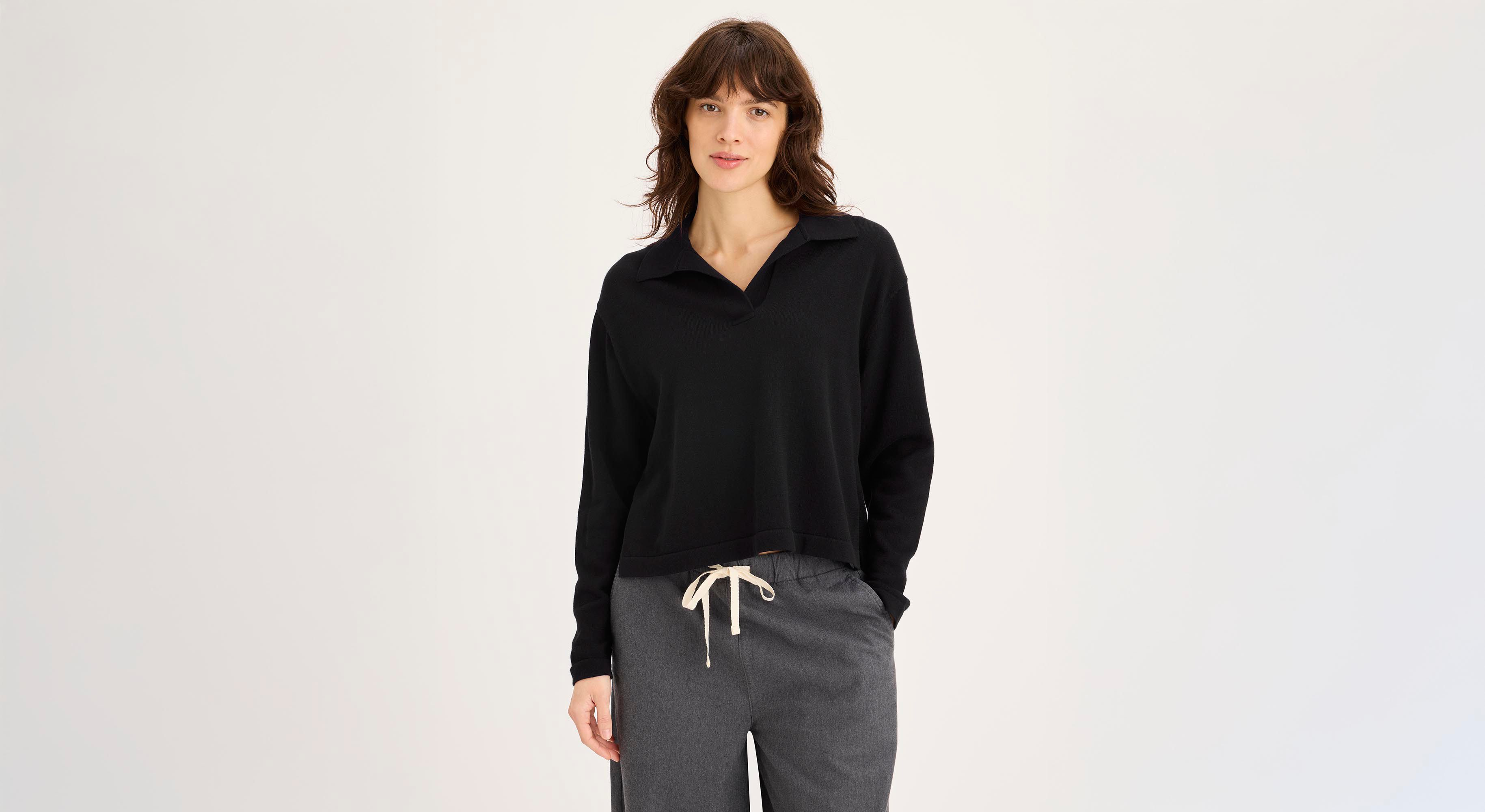 Polo pull, coupe décontractée