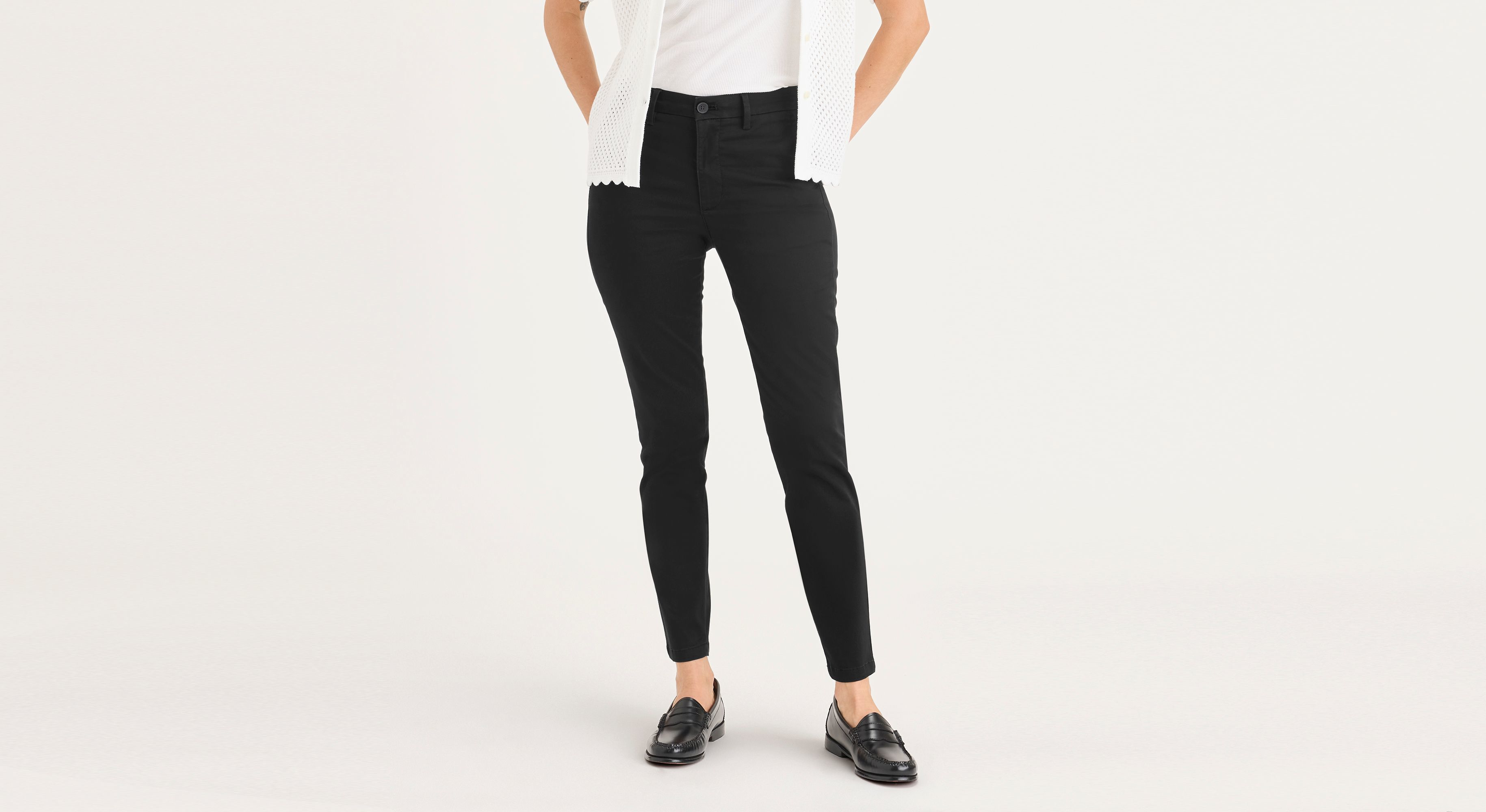 Pantalon chino de week-end, coupe skinny