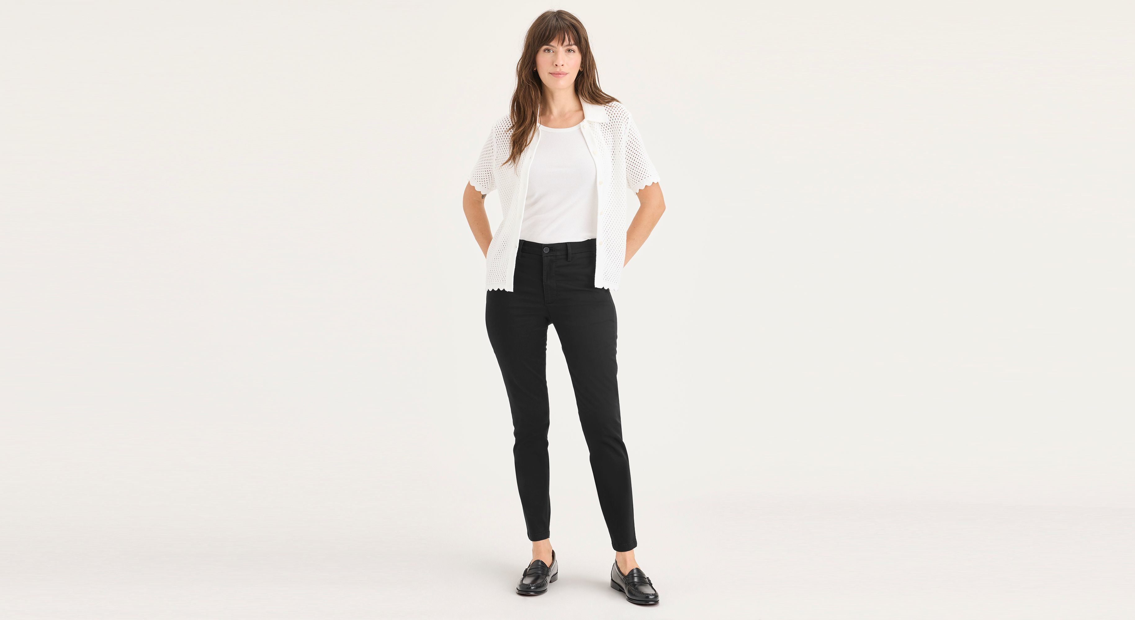 Pantalon chino de week-end, coupe skinny