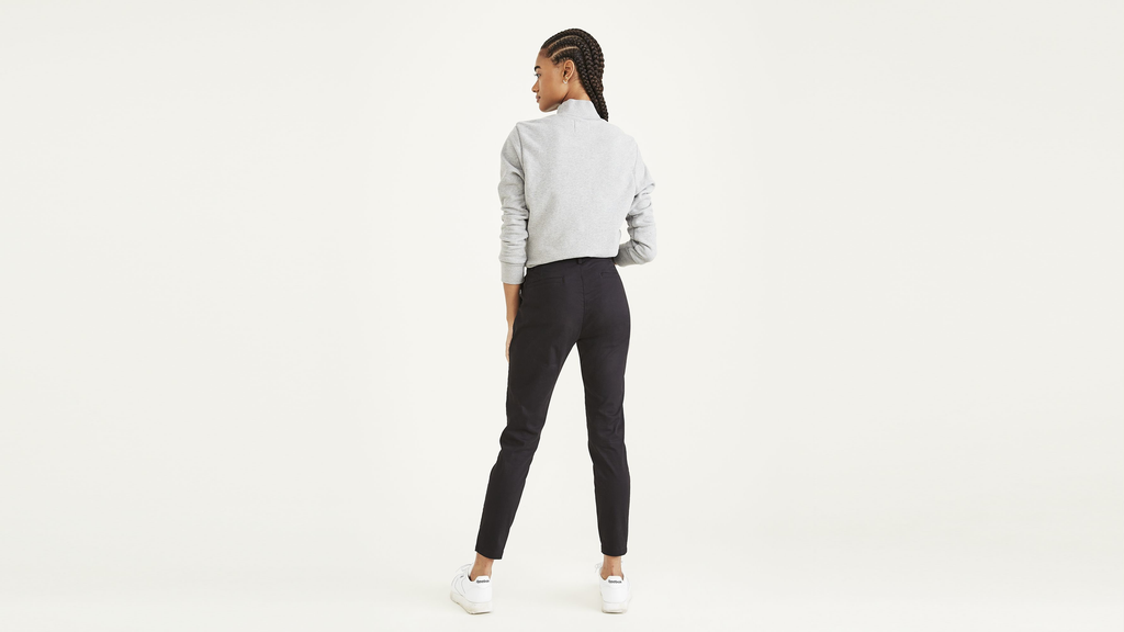 Pantalon chino skinny pour femme