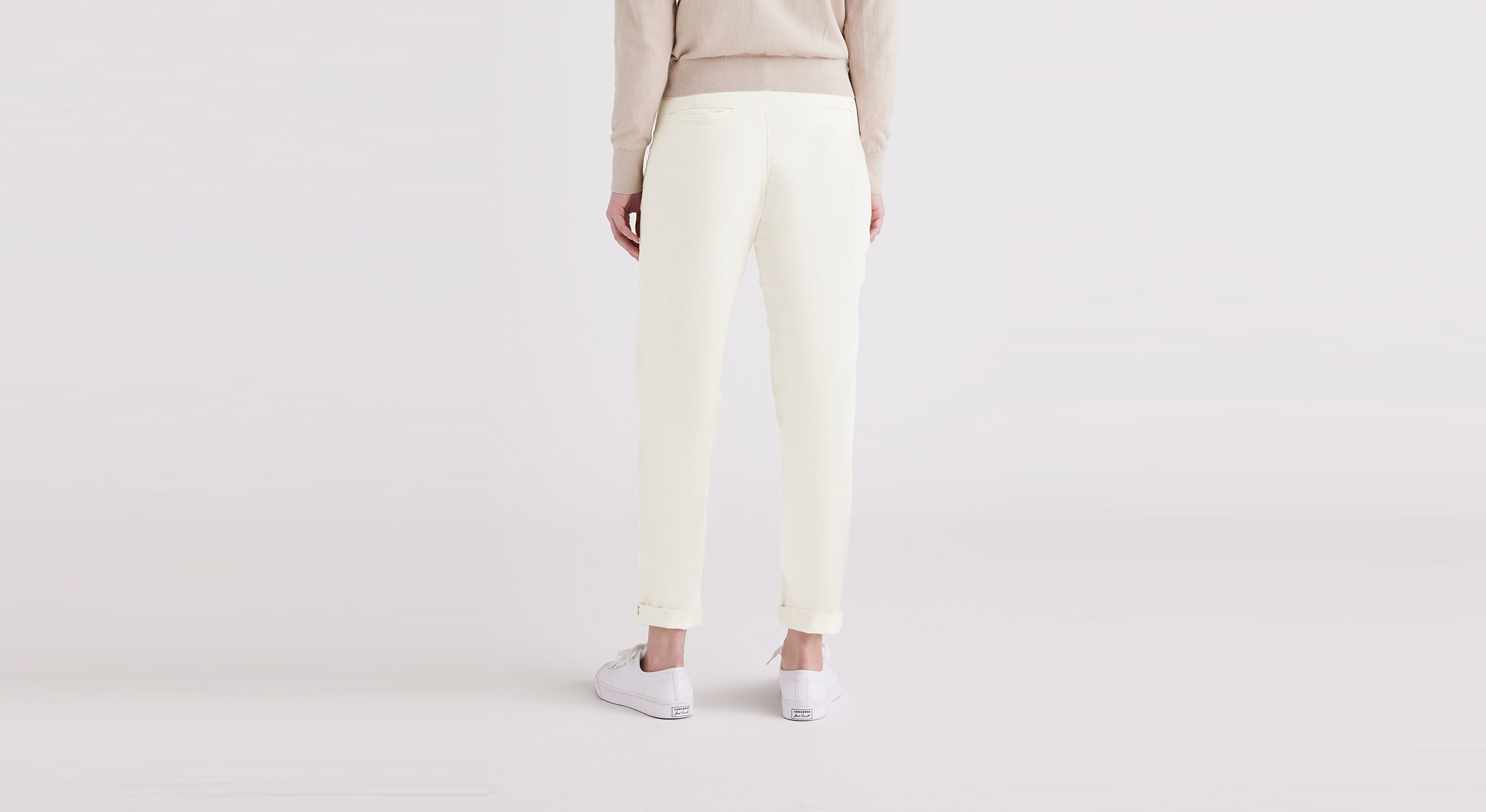 Pantalon chino slim pour femme