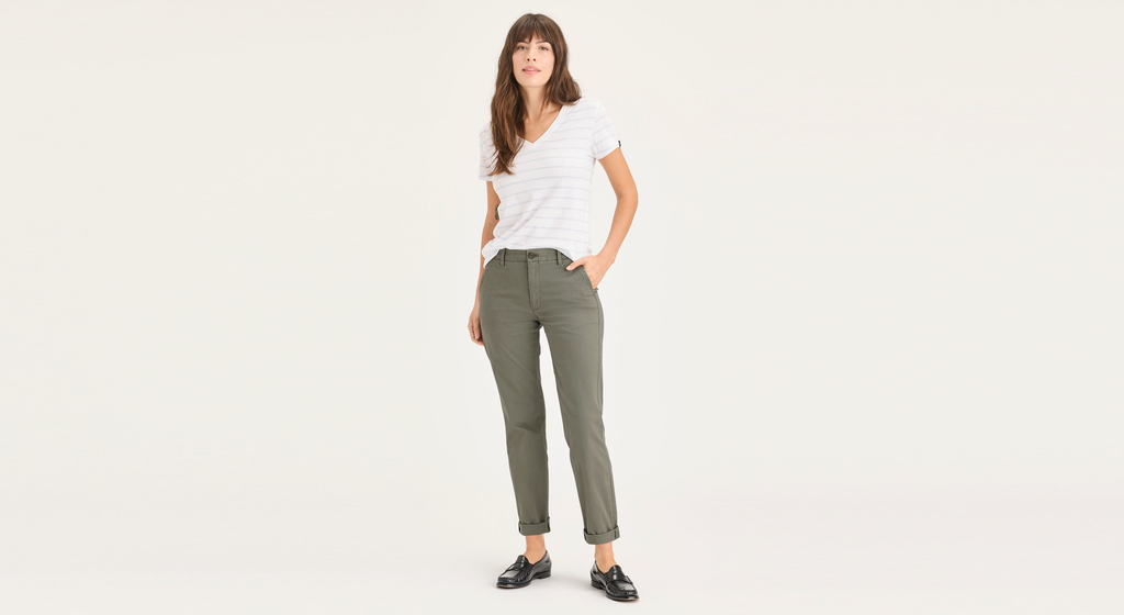 Chino de week-end, coupe slim