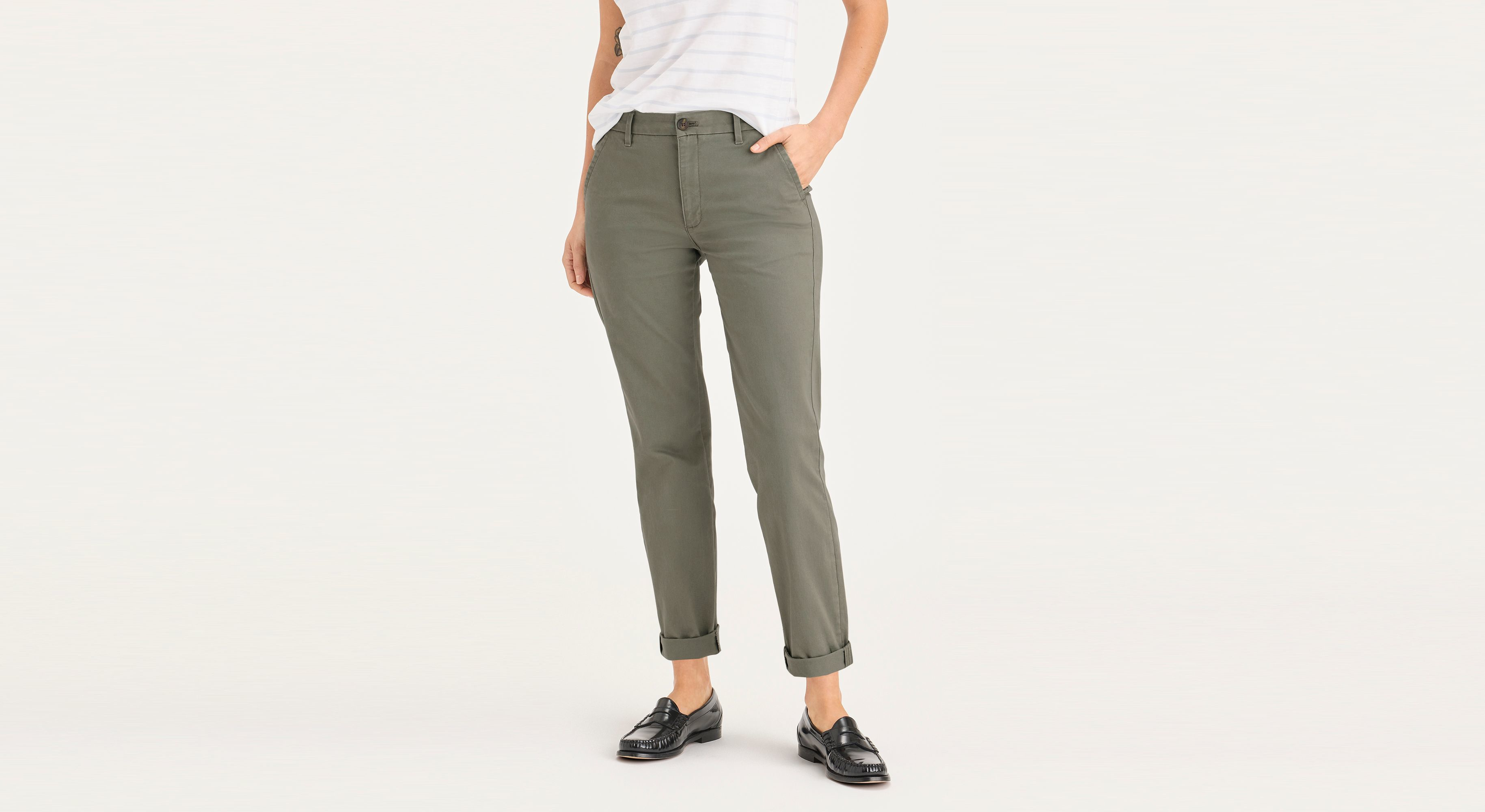 Chino de week-end, coupe slim