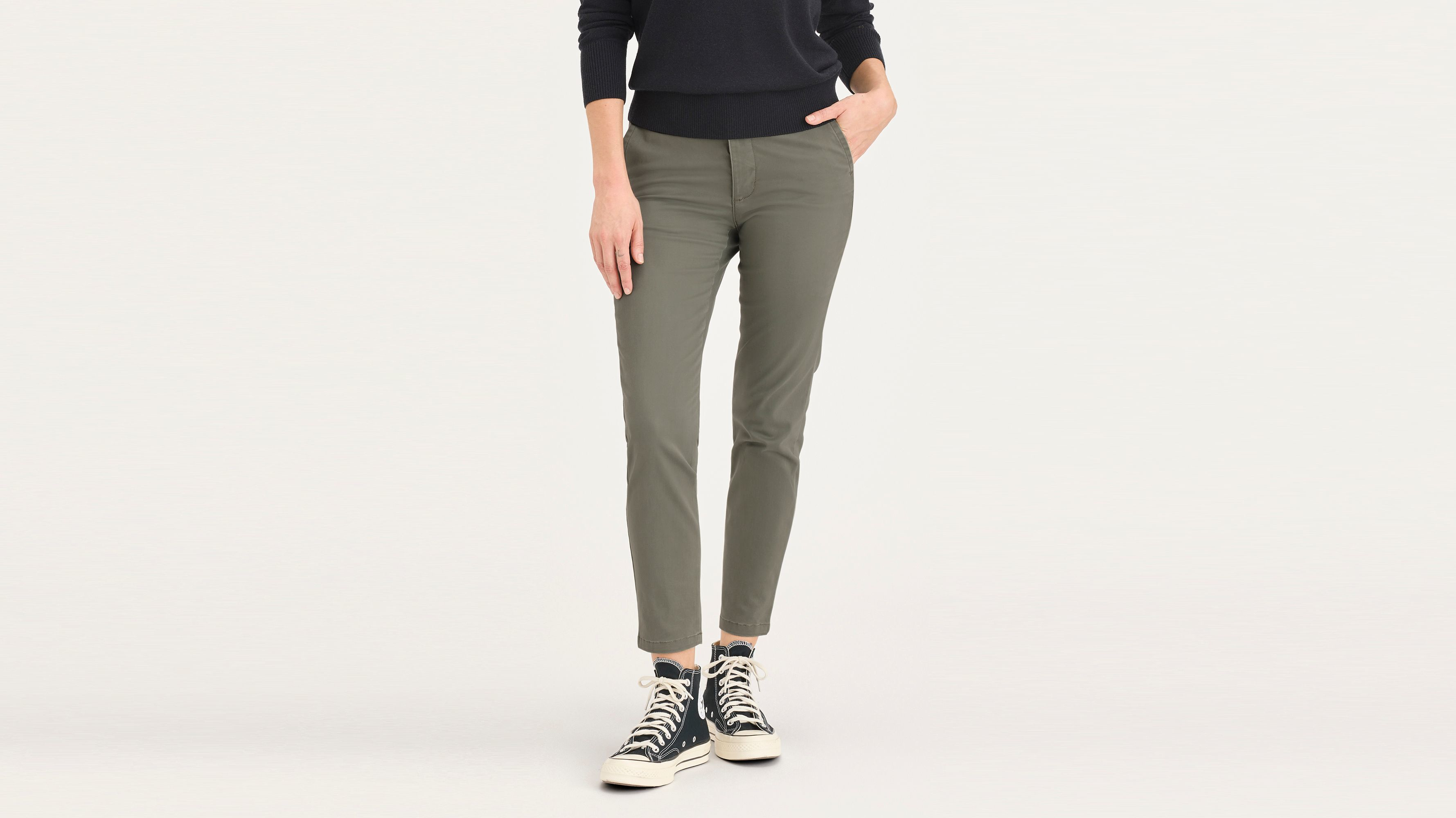 Pantalon chino de week-end, coupe skinny