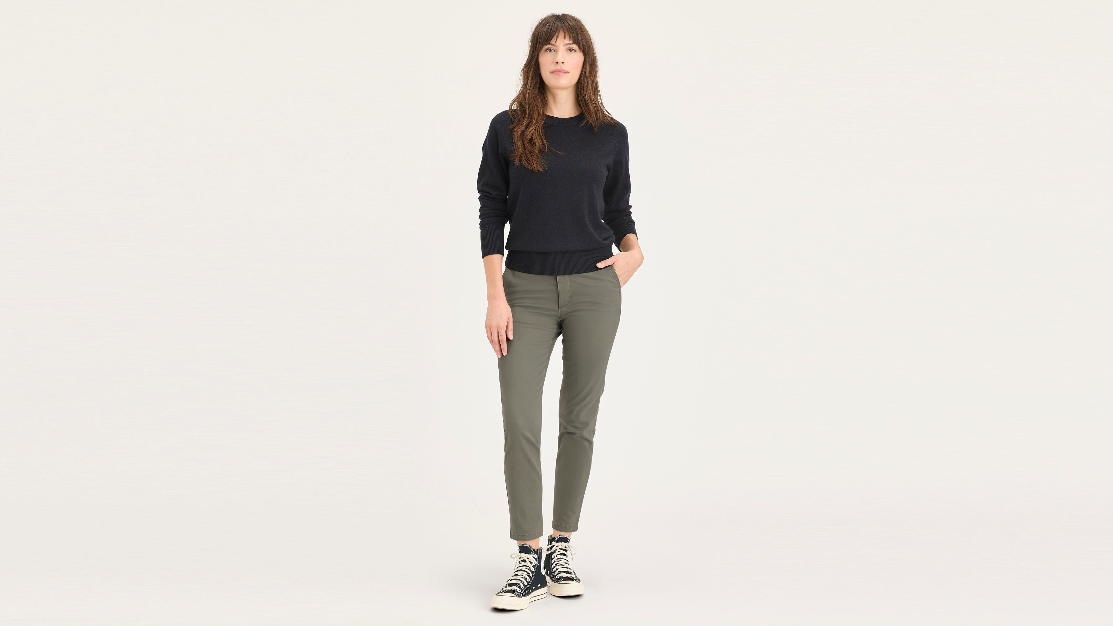 Pantalon chino de week-end, coupe skinny