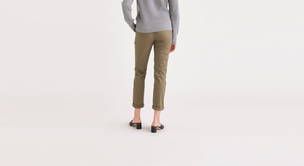 Pantalon chino slim pour femme