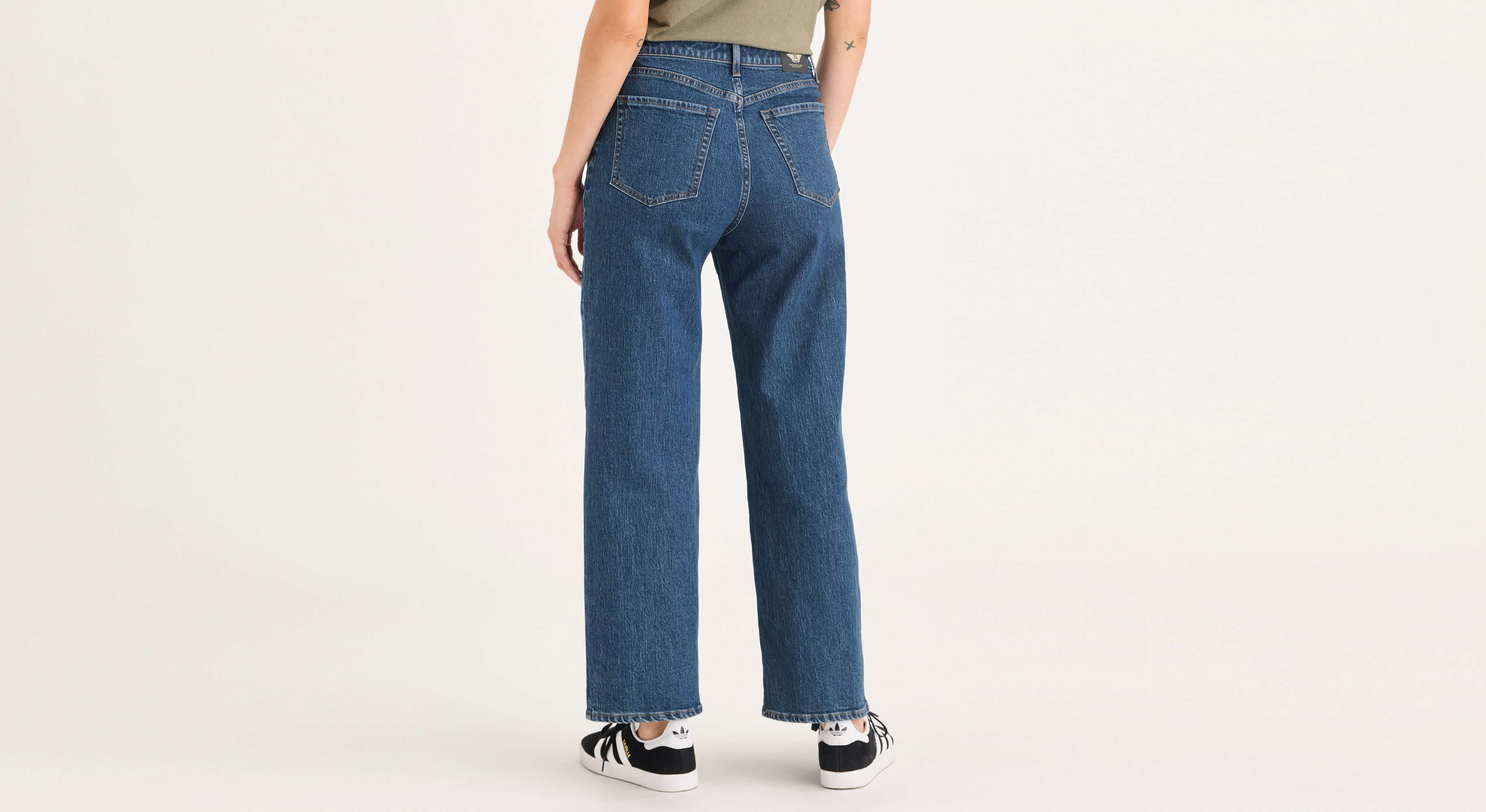 Pantalon Sutter taille haute et droite pour femme