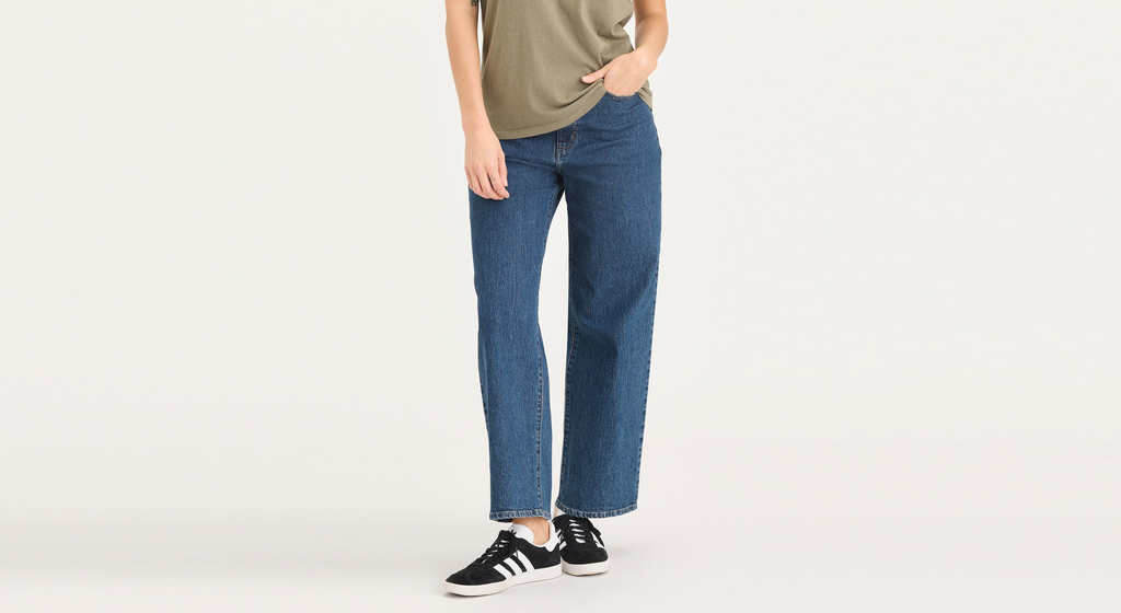Pantalon Sutter taille haute et droite pour femme