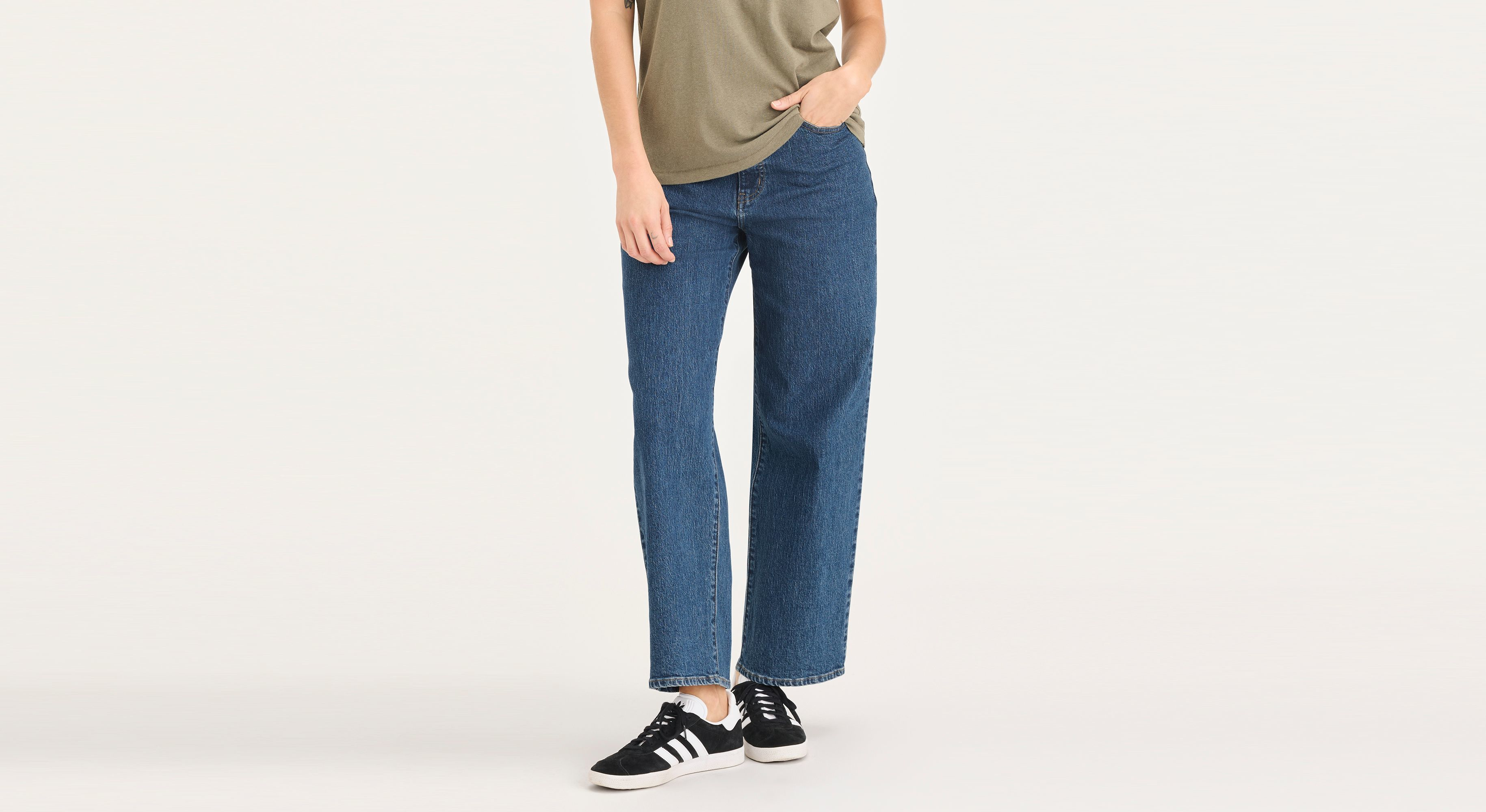 Pantalon Sutter taille haute et droite pour femme