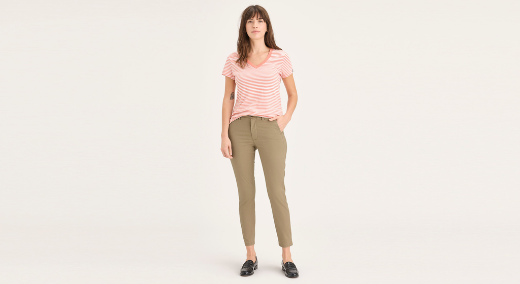 Pantalon chino de week-end, coupe skinny