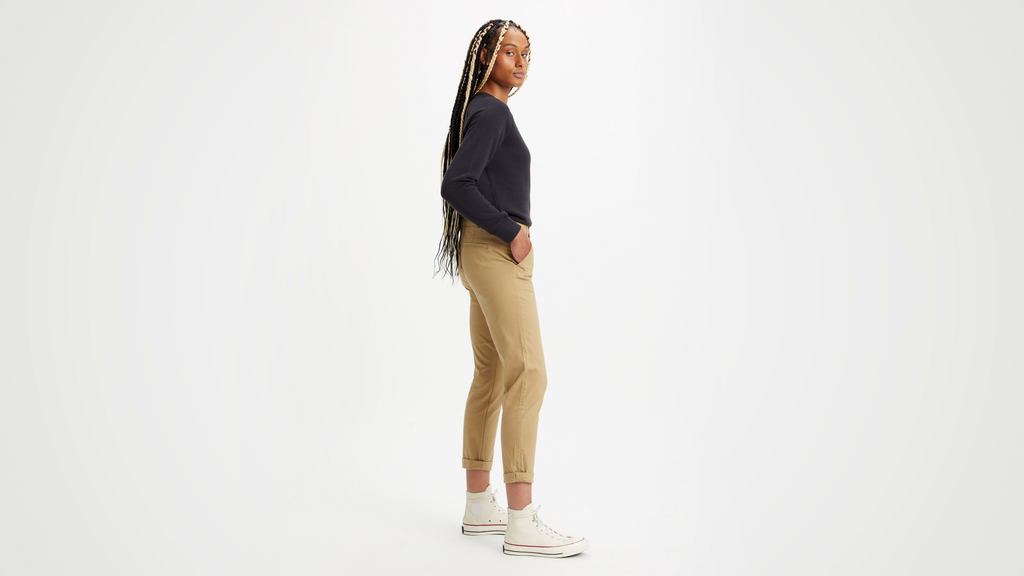 Pantalon chino slim pour femme