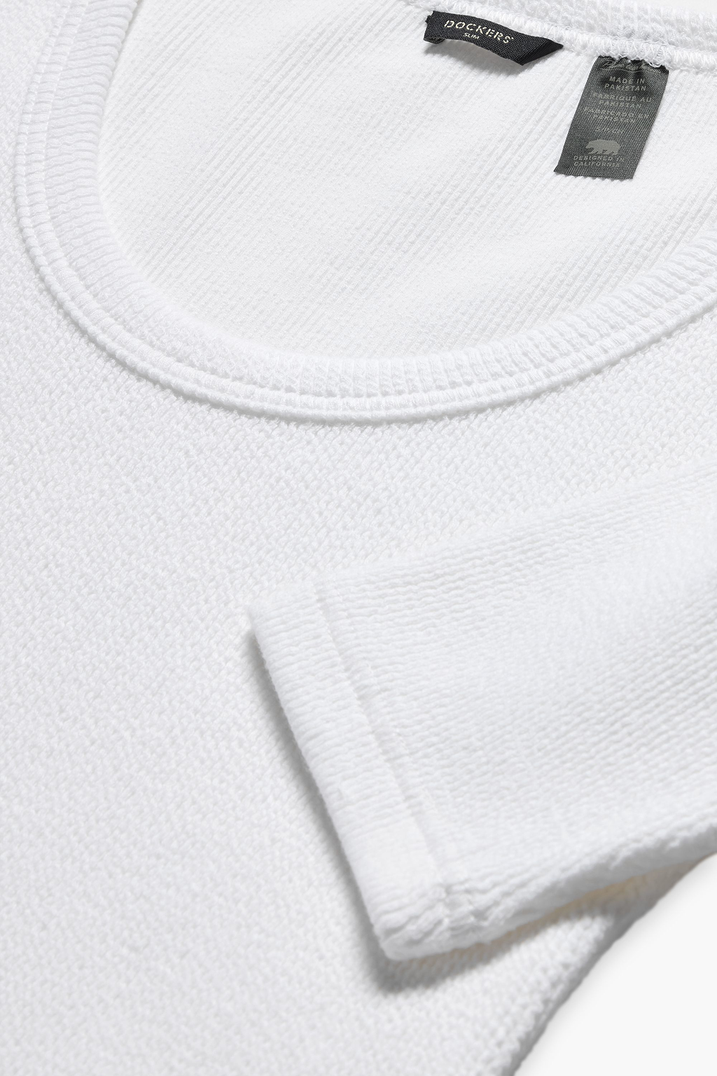 T-shirt côtelé, coupe slim