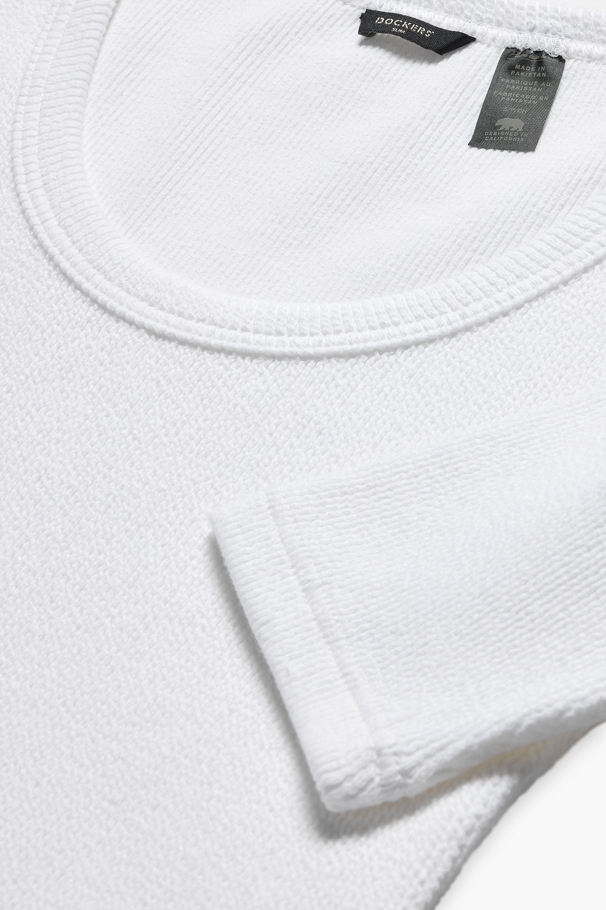 T-shirt côtelé, coupe slim