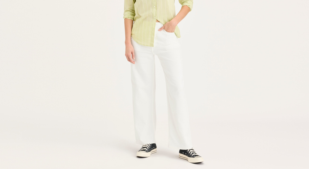 Pantalon Sutter taille haute et droite pour femme