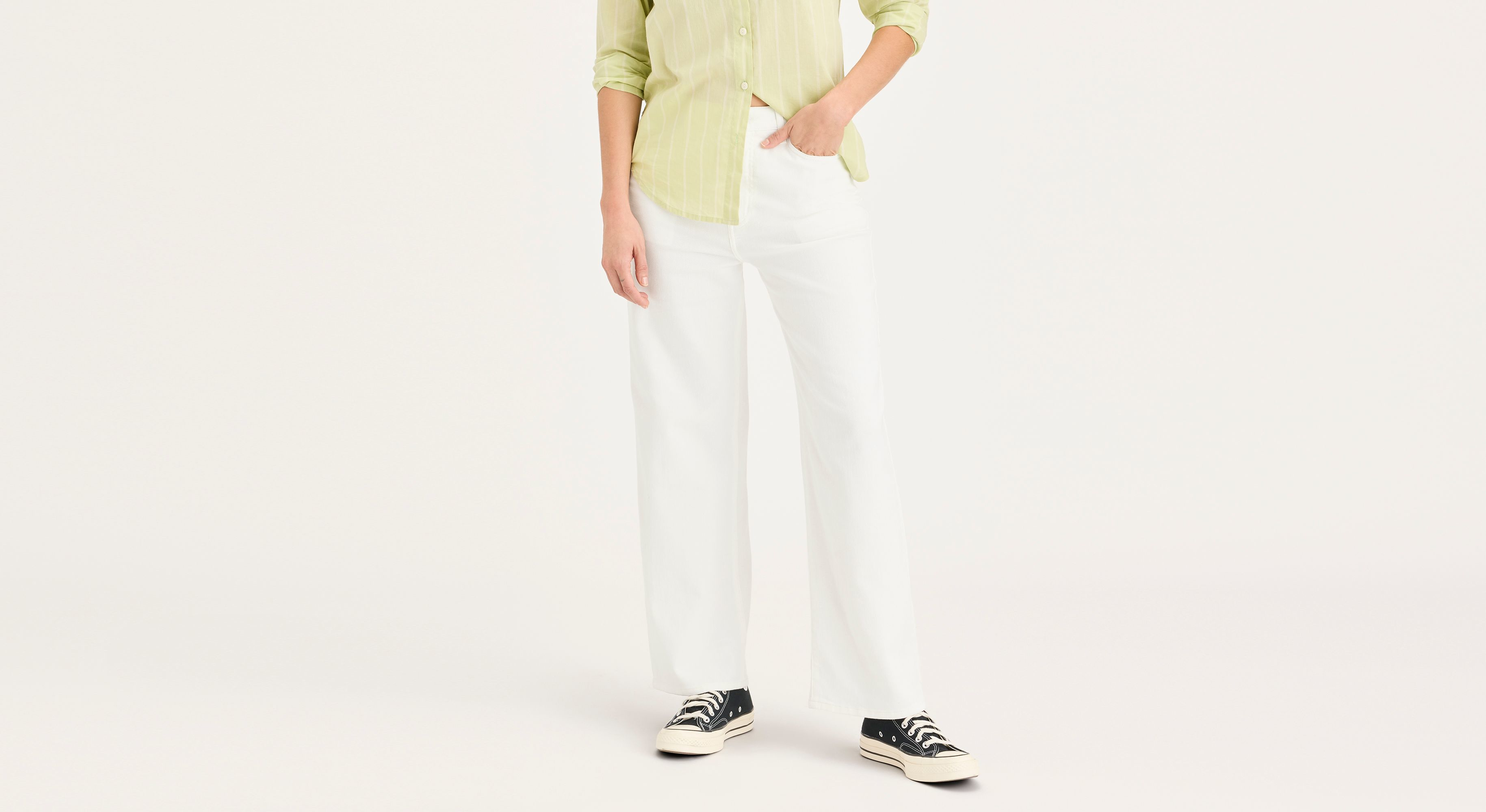 Pantalon Sutter taille haute et droite pour femme