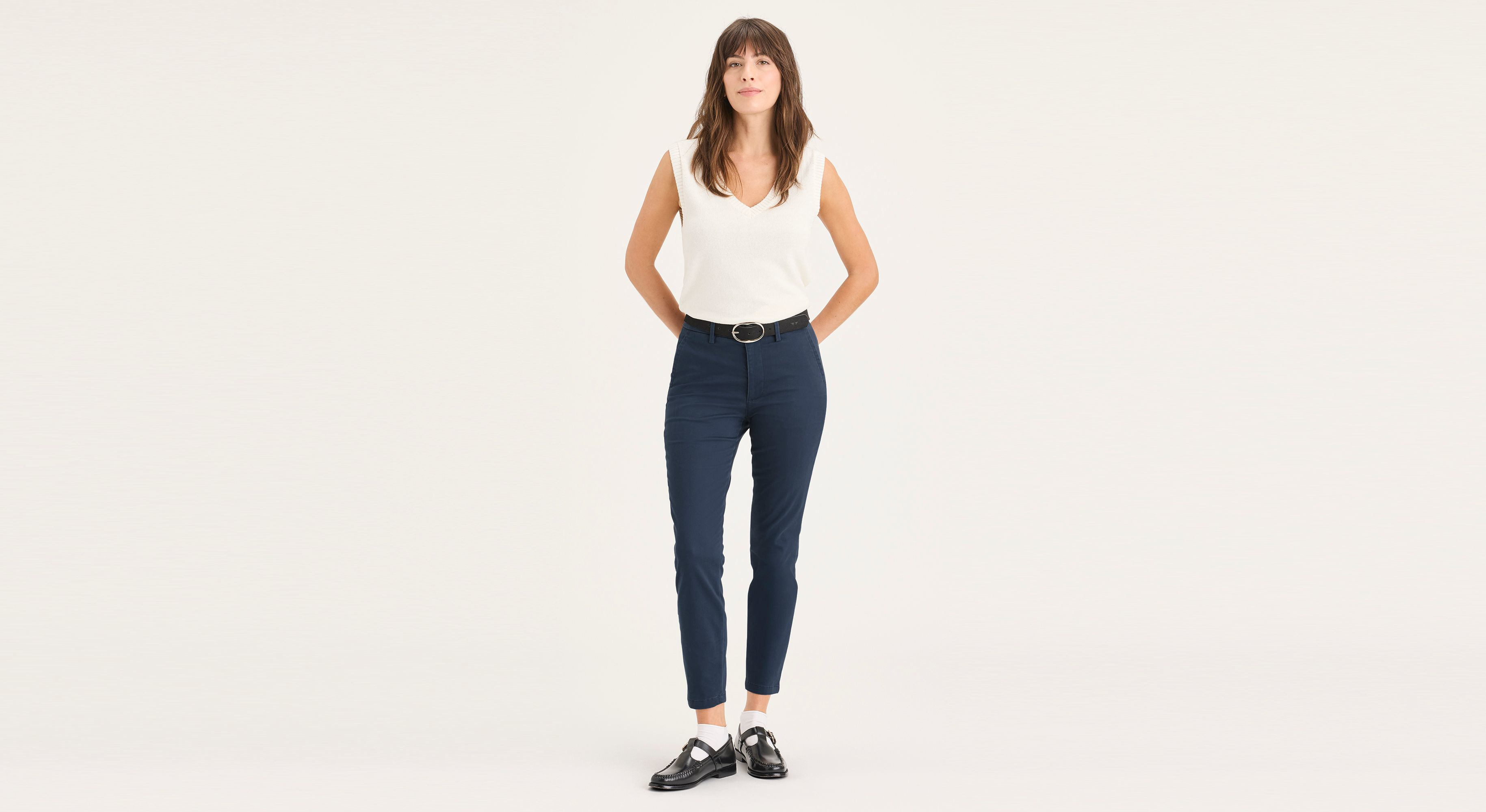 Pantalon chino de week-end, coupe skinny