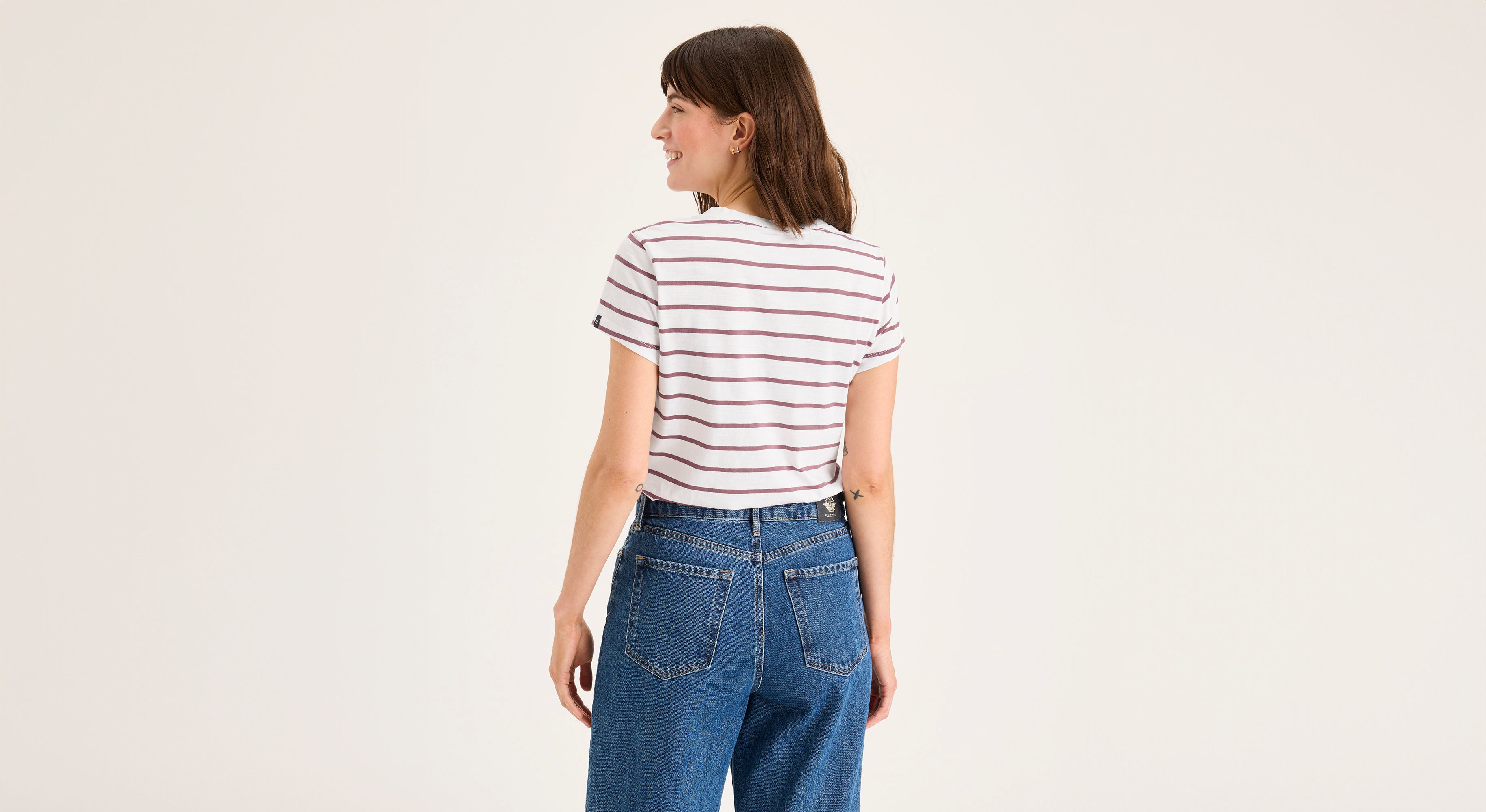 T-shirt col V préféré, coupe slim