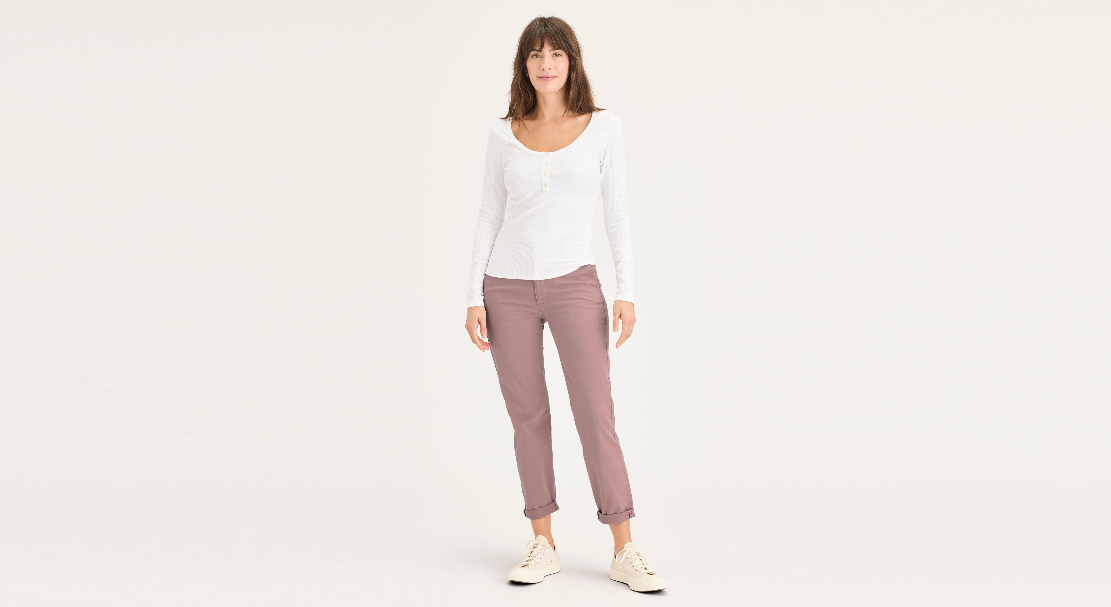 Pantalon chino week-end, coupe slim