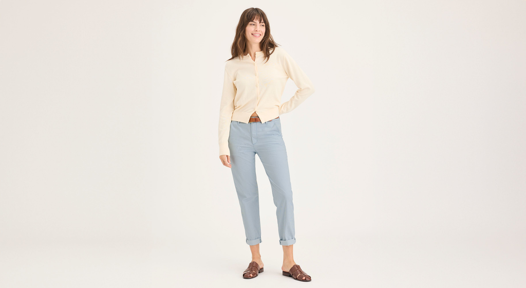 Chino de week-end, coupe slim