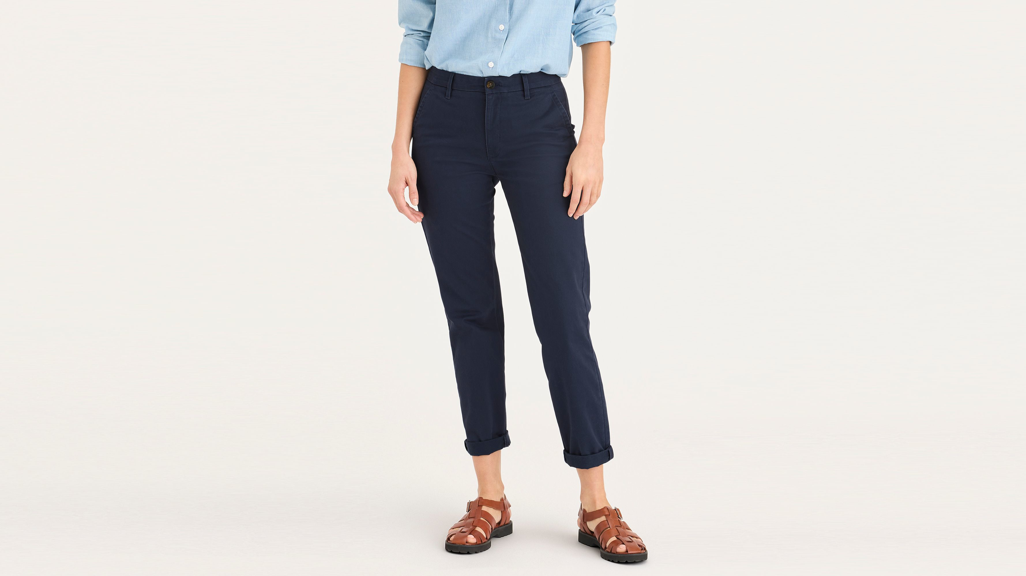Chino de week-end, coupe slim