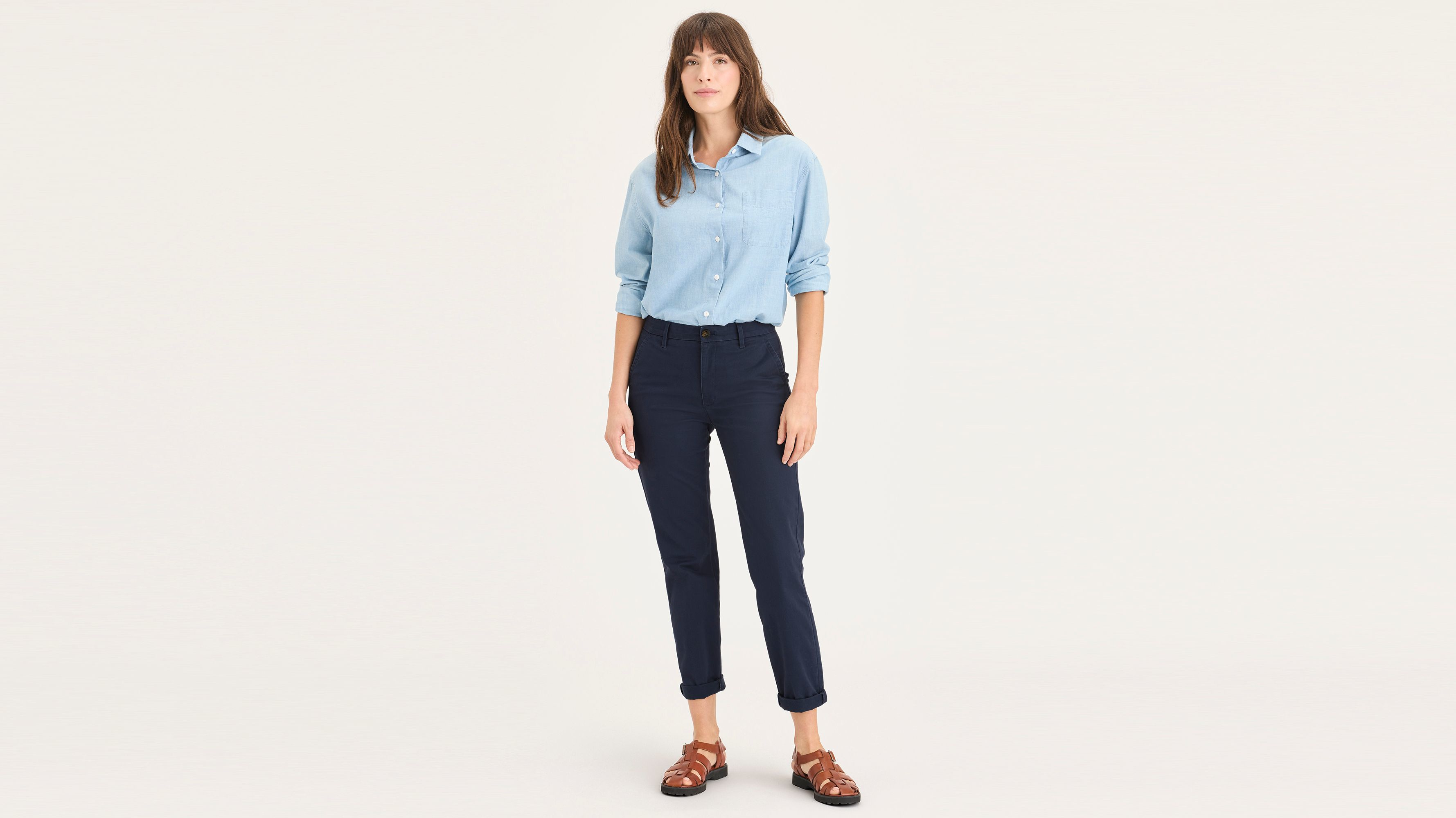 Chino de week-end, coupe slim