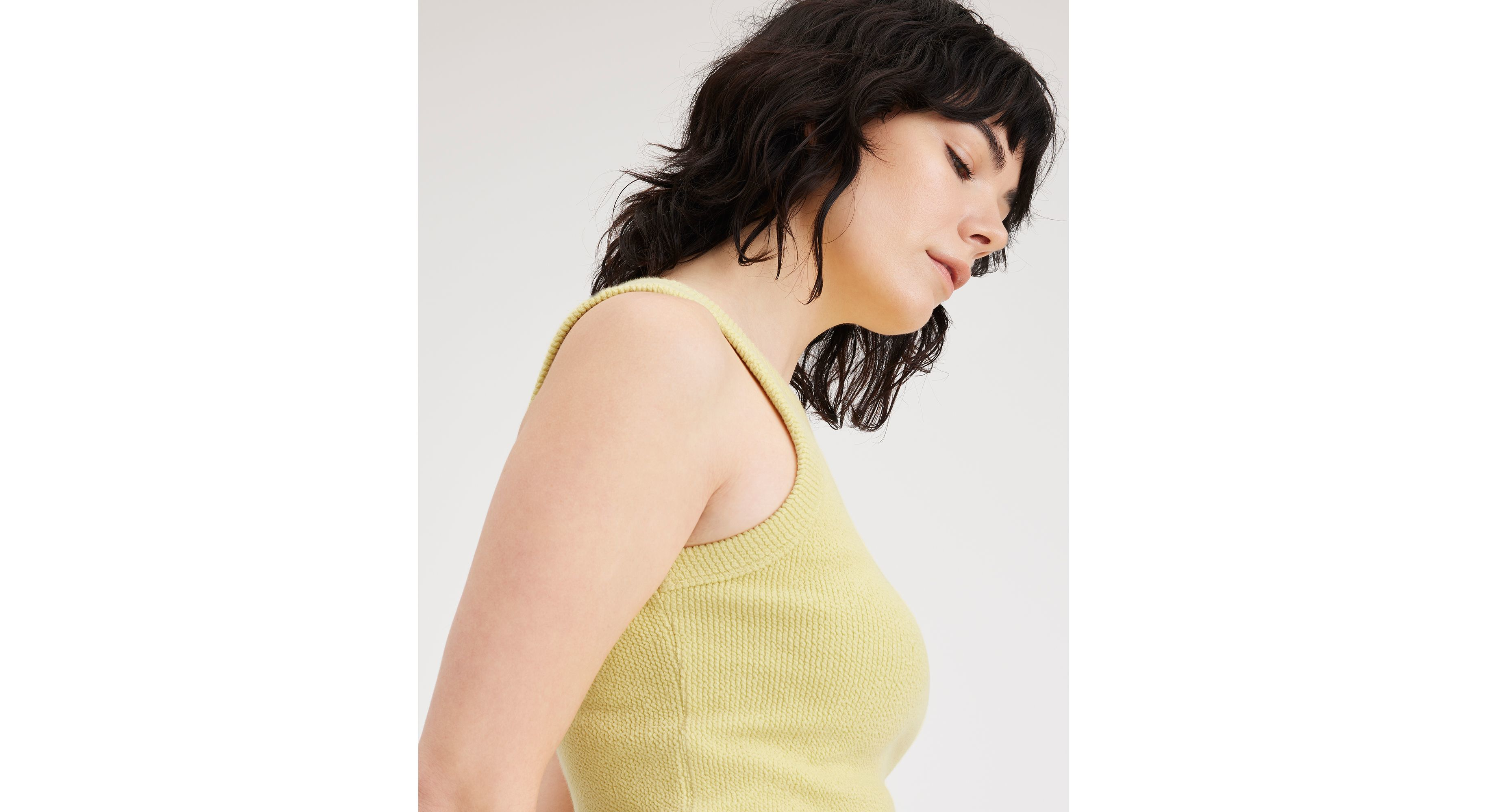 Débardeur en tricot coupe slim pour femme