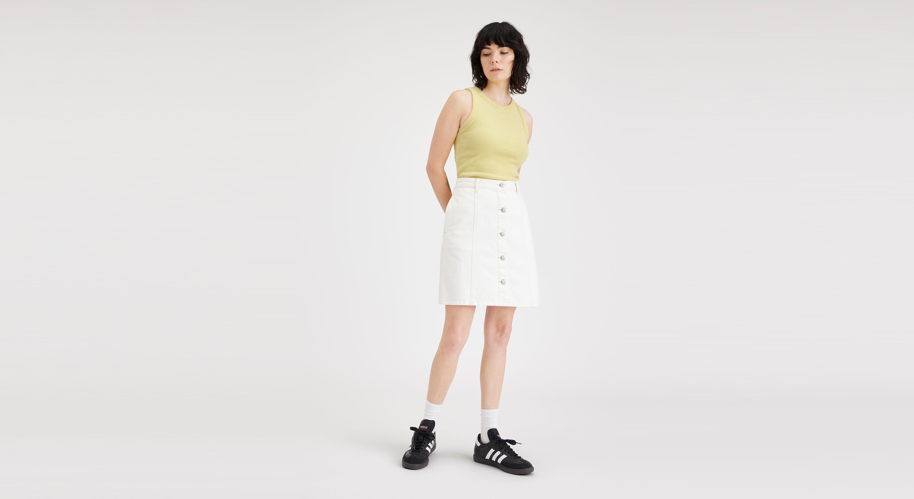 Débardeur en tricot coupe slim pour femme