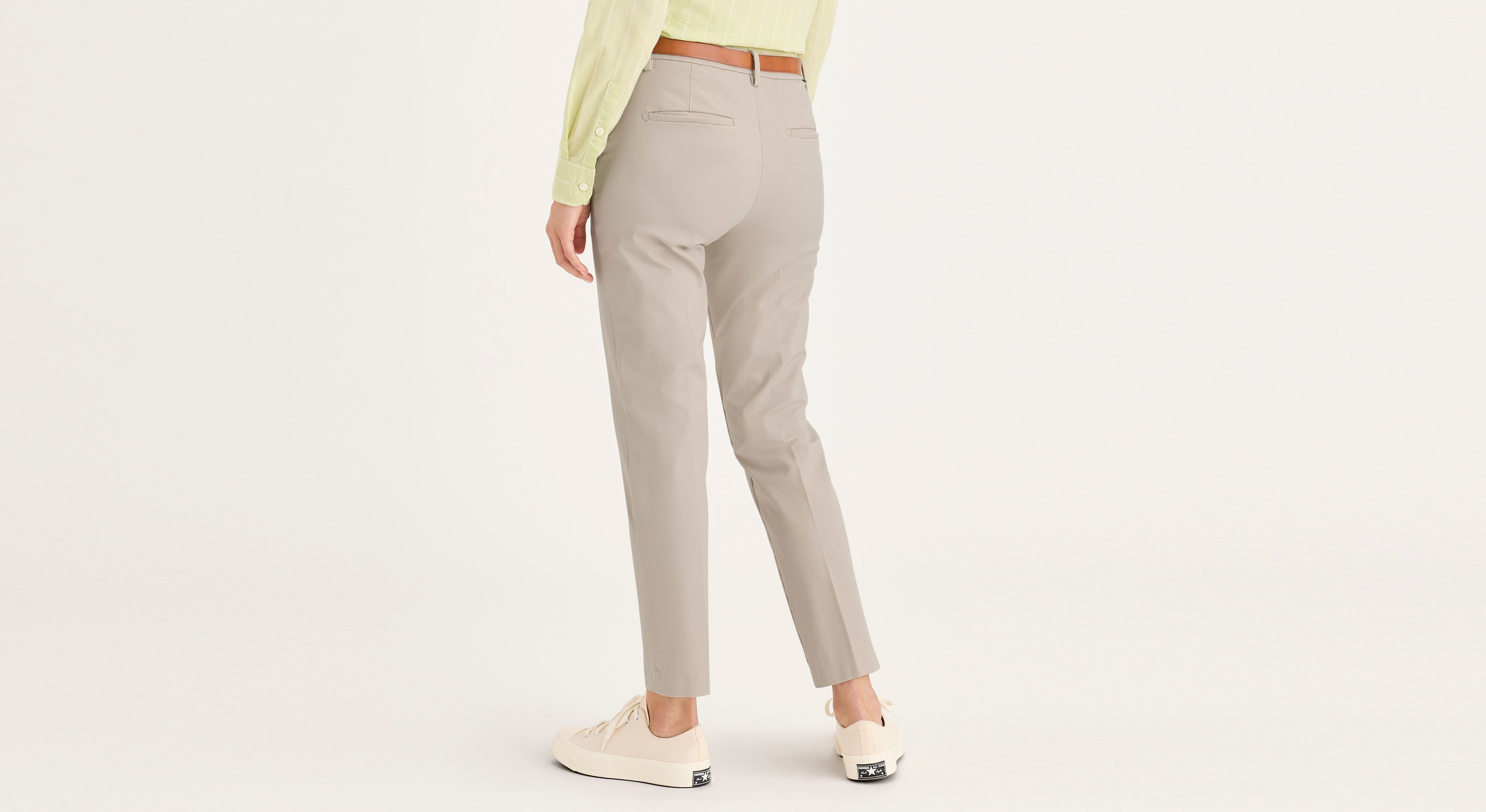 Pantalon Collins taille mi-haute avec coupe ajustée