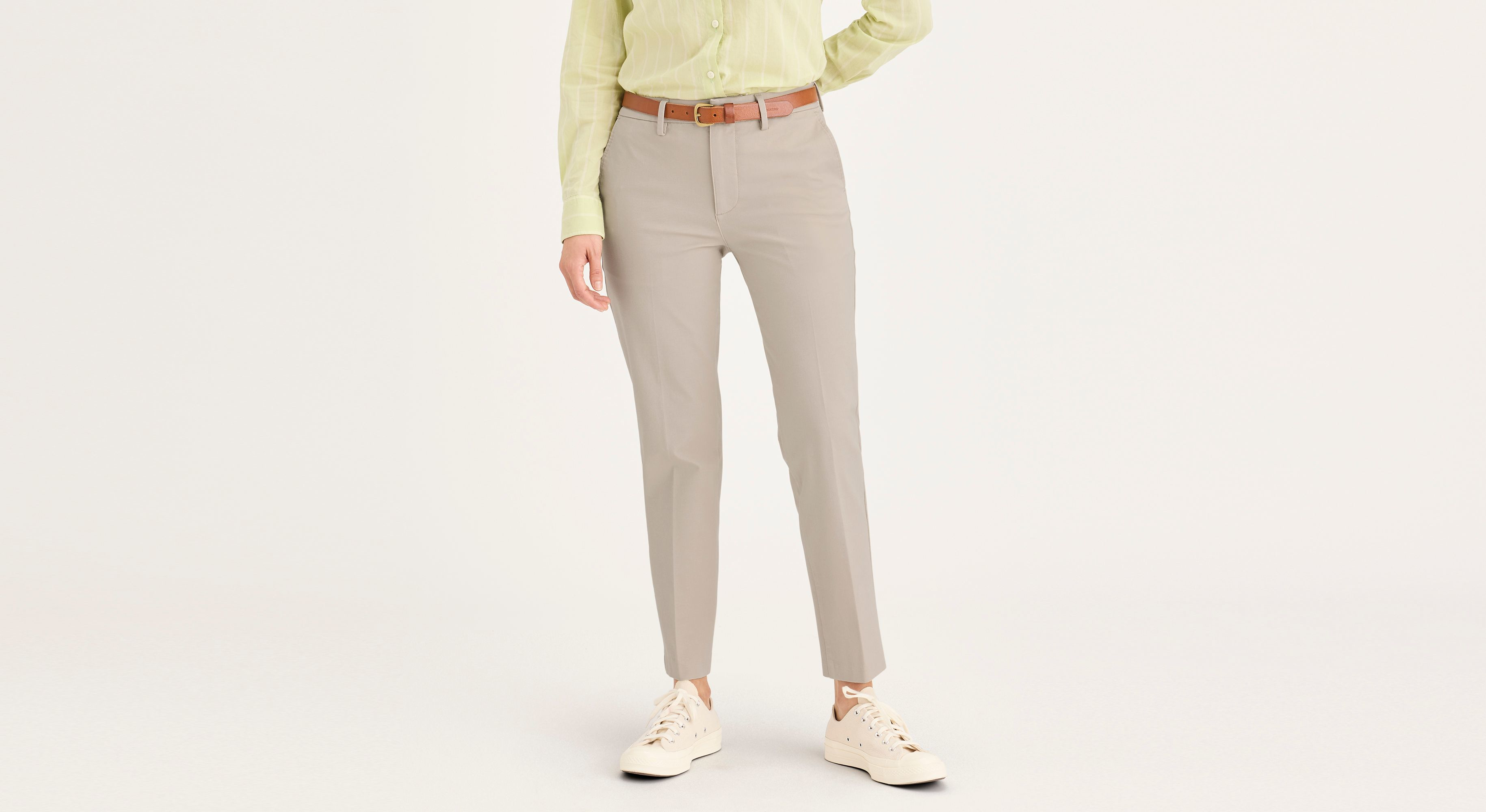 Pantalon Collins taille mi-haute avec coupe ajustée