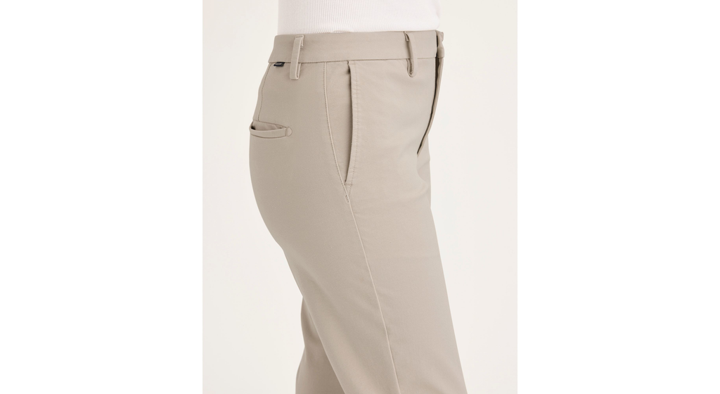 Pantalon Collins taille mi-haute avec coupe ajustée