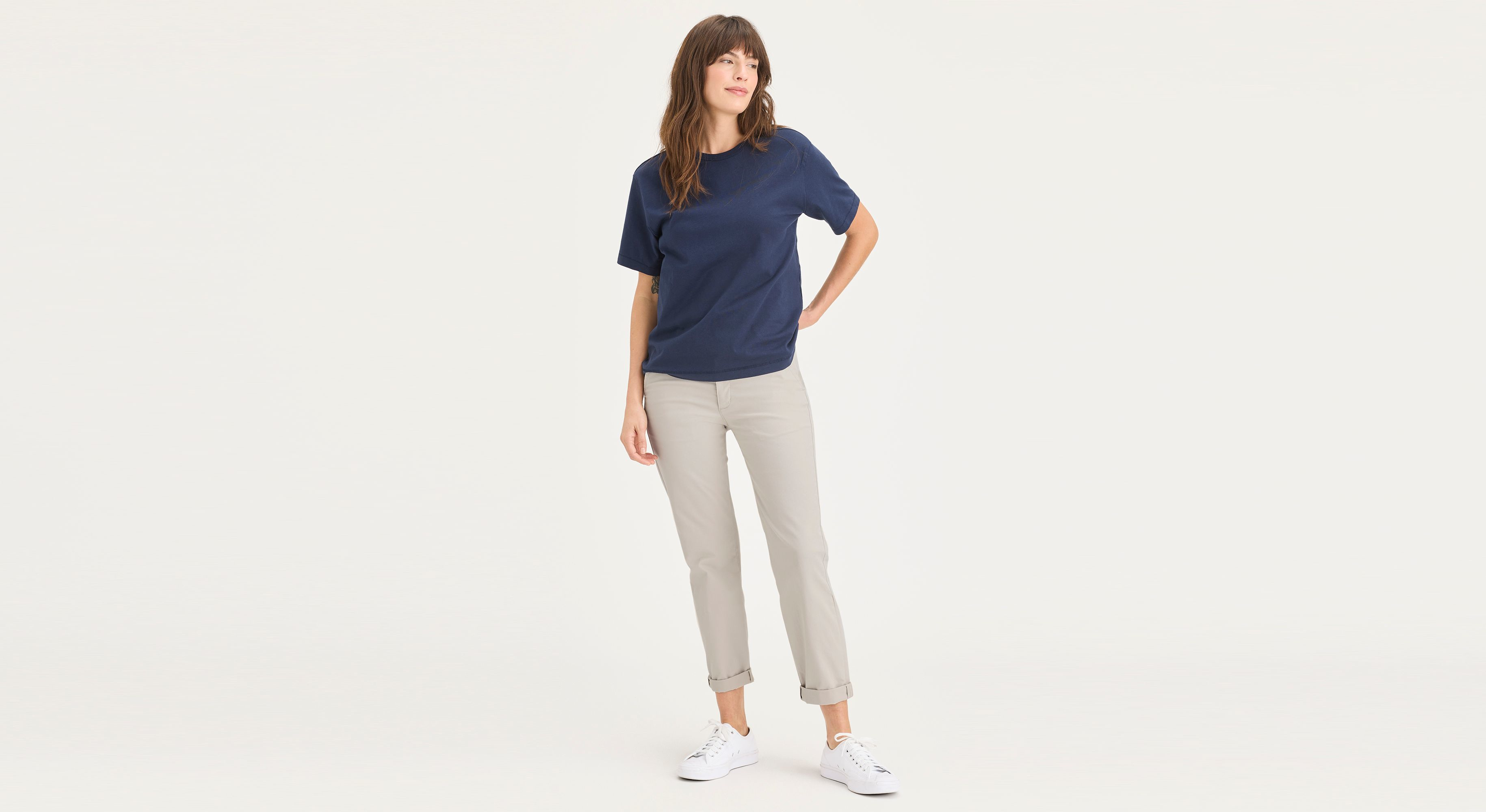 Chino de week-end, coupe slim