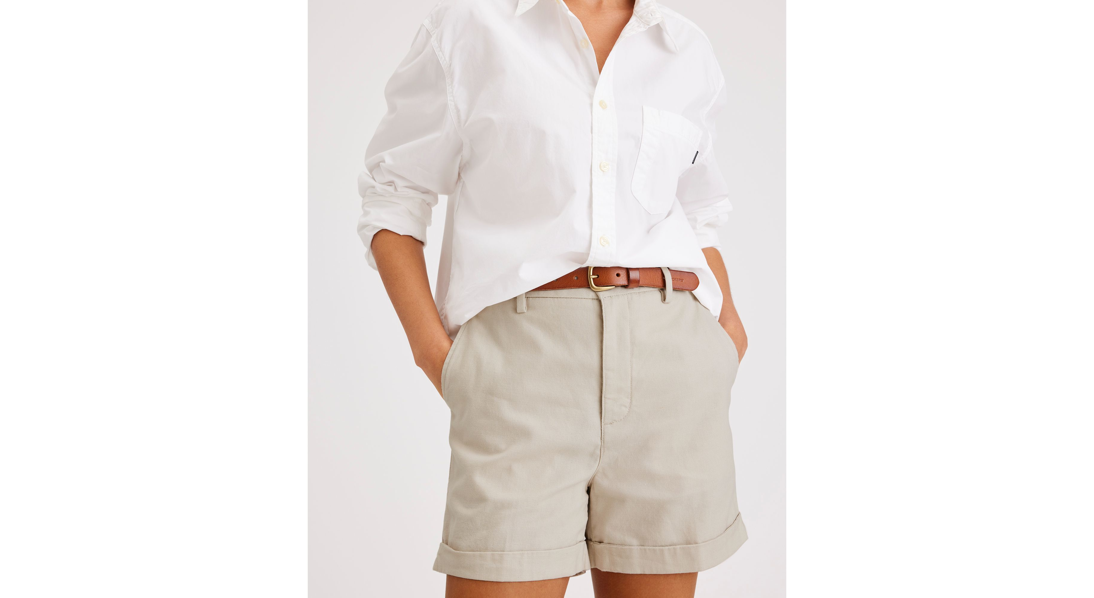 Short chino original pour femme