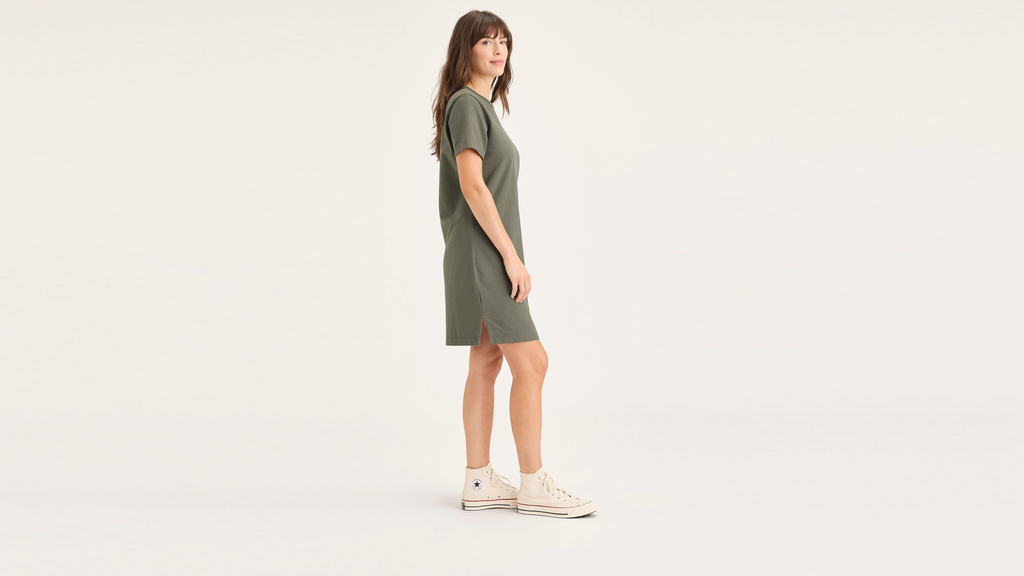 Robe t-shirt coupe classique pour femme